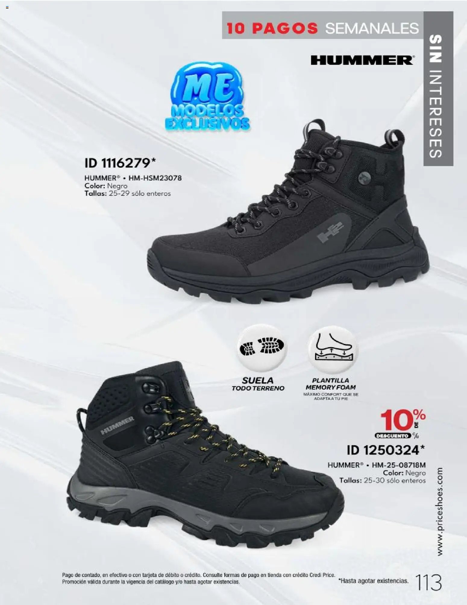 Price Shoes catálogo 10 Pagos Sin Intereses