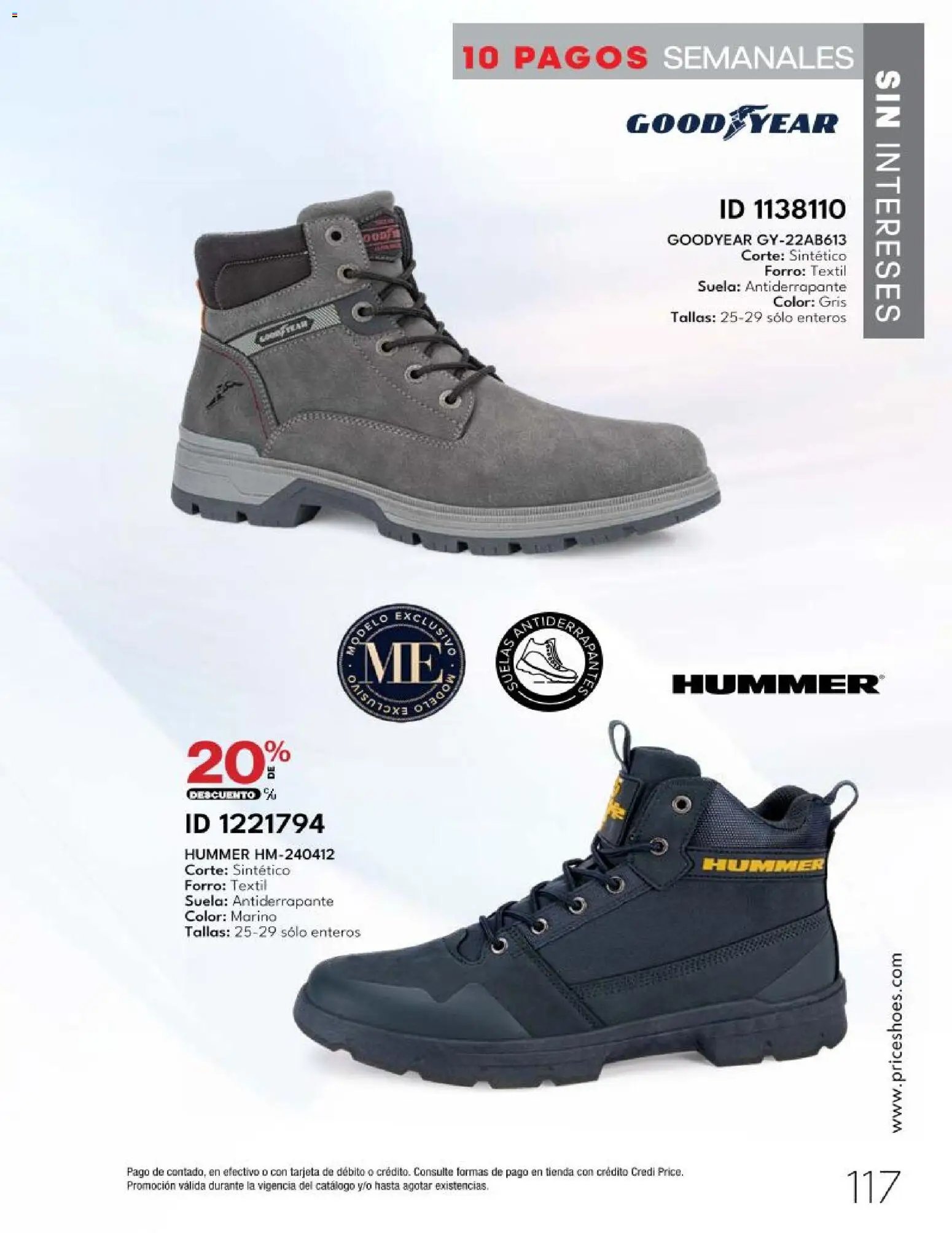 Price Shoes catálogo 10 Pagos Sin Intereses