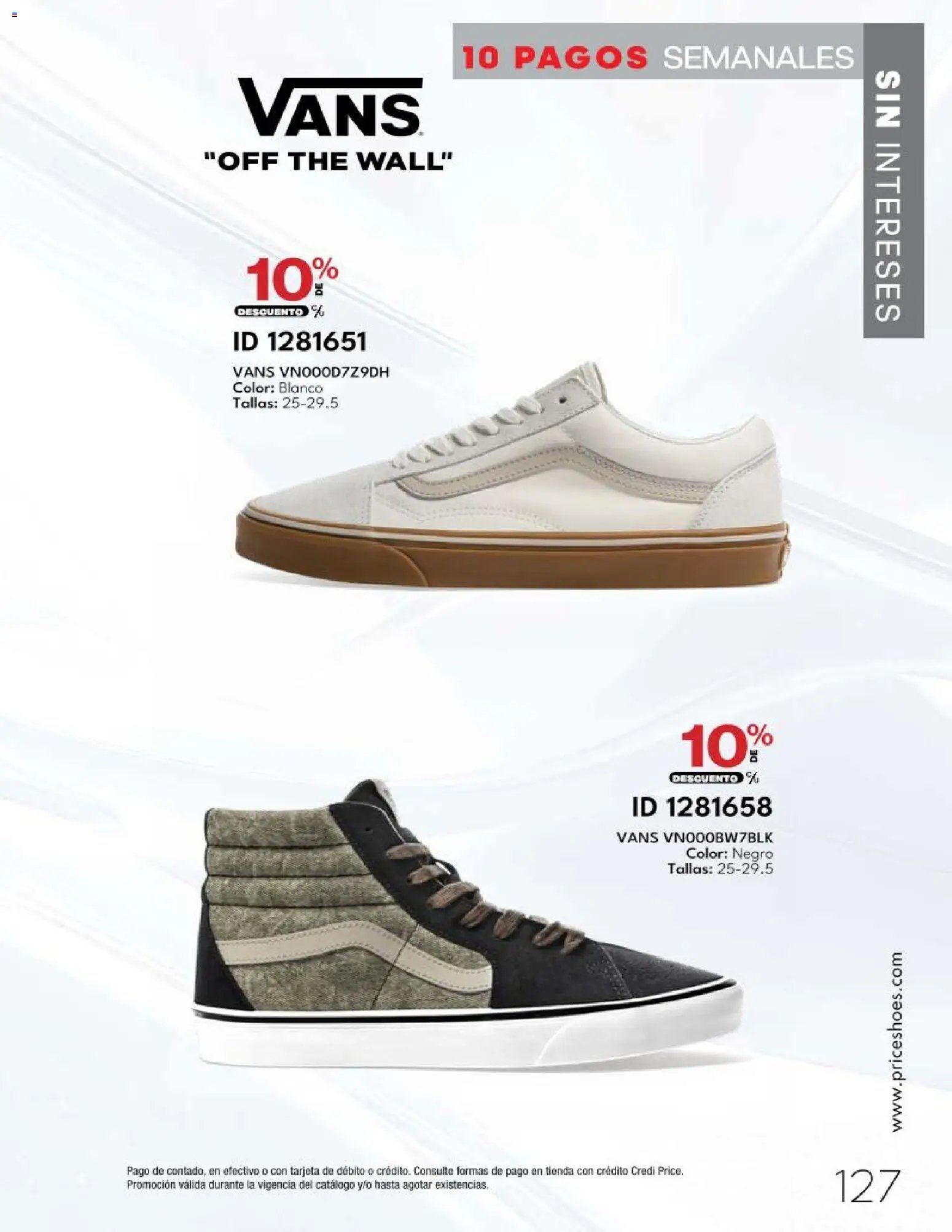 Price Shoes catálogo 10 Pagos Sin Intereses
