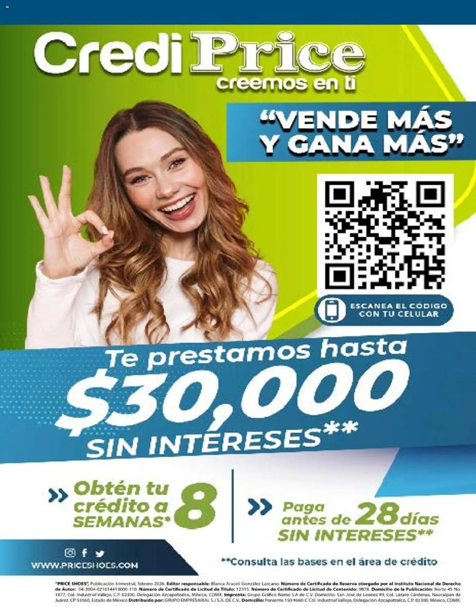 Price Shoes catálogo 10 Pagos Sin Intereses