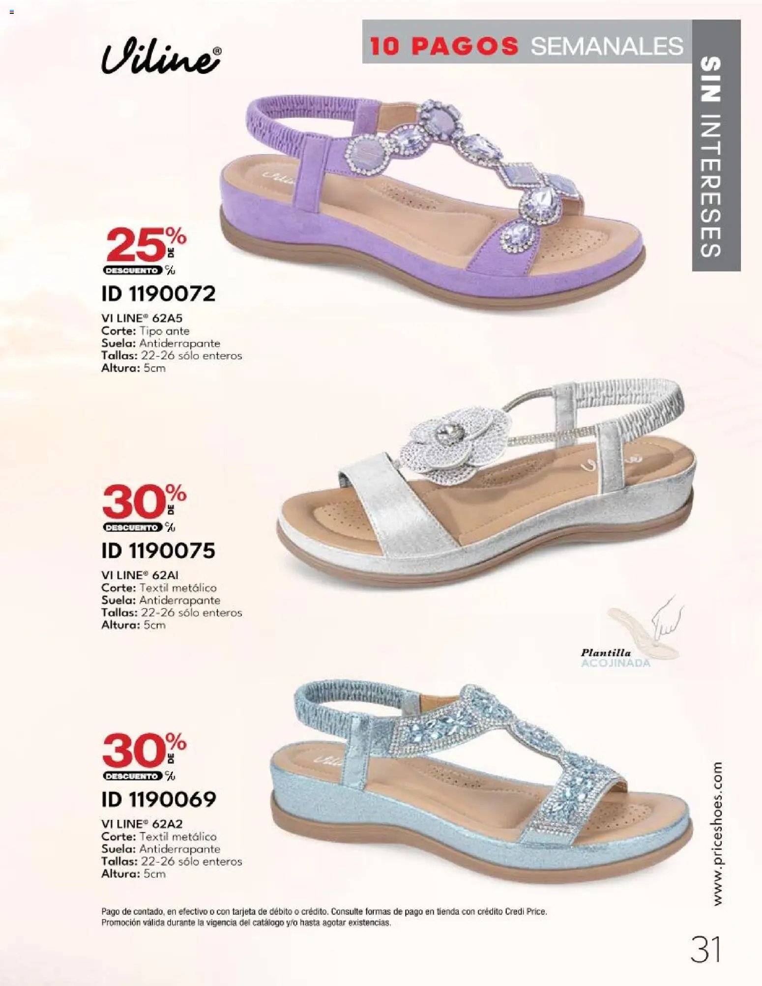 Price Shoes catálogo 10 Pagos Sin Intereses