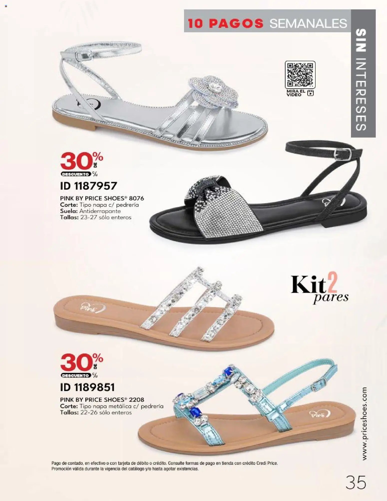 Price Shoes catálogo 10 Pagos Sin Intereses