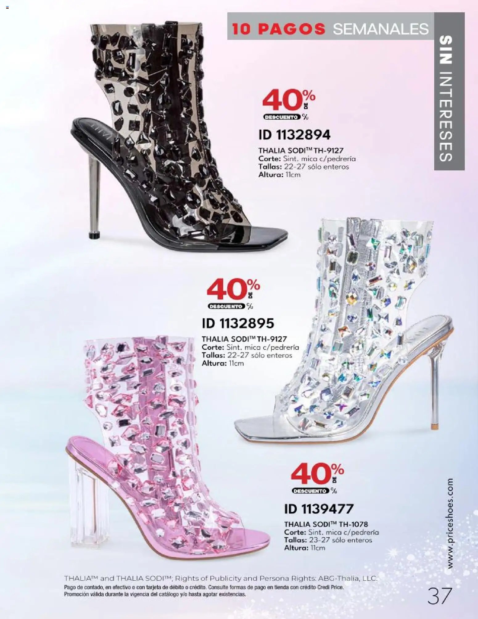 Price Shoes catálogo 10 Pagos Sin Intereses