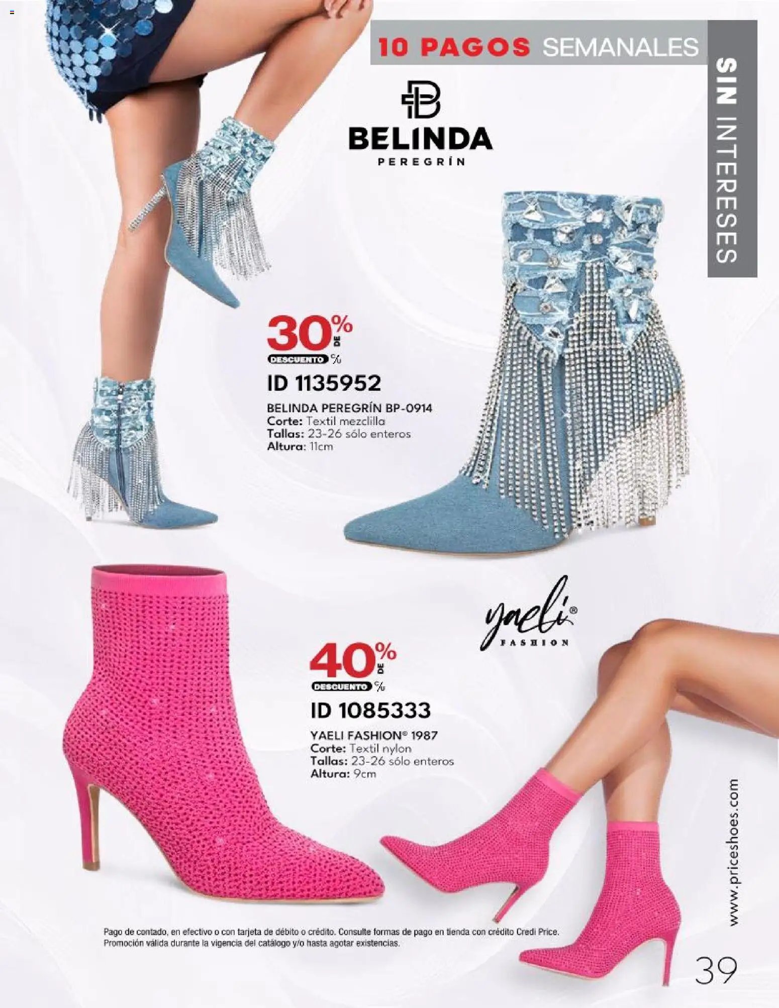 Price Shoes catálogo 10 Pagos Sin Intereses