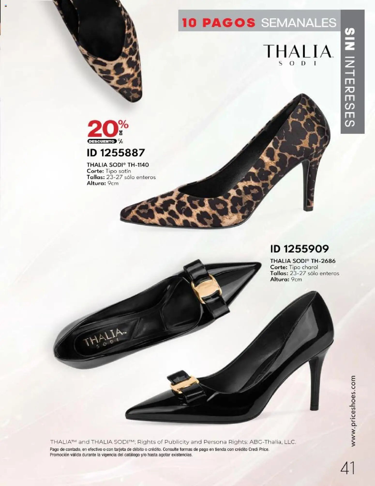 Price Shoes catálogo 10 Pagos Sin Intereses