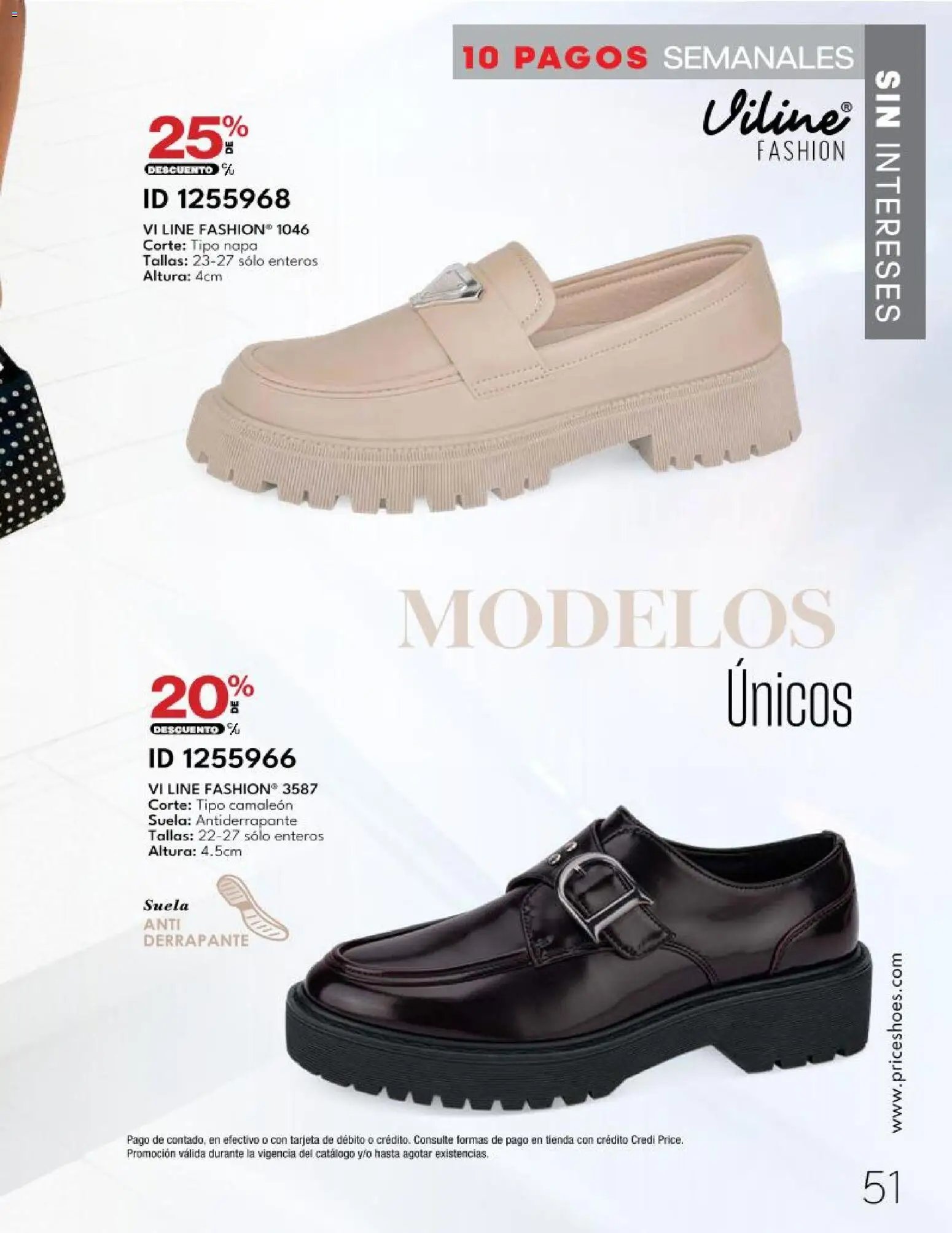 Price Shoes catálogo 10 Pagos Sin Intereses