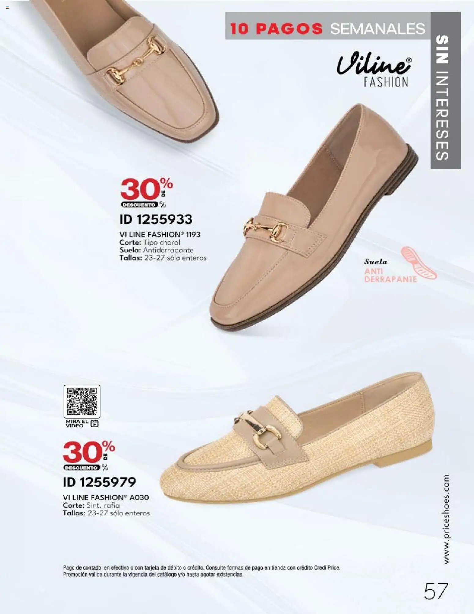 Price Shoes catálogo 10 Pagos Sin Intereses