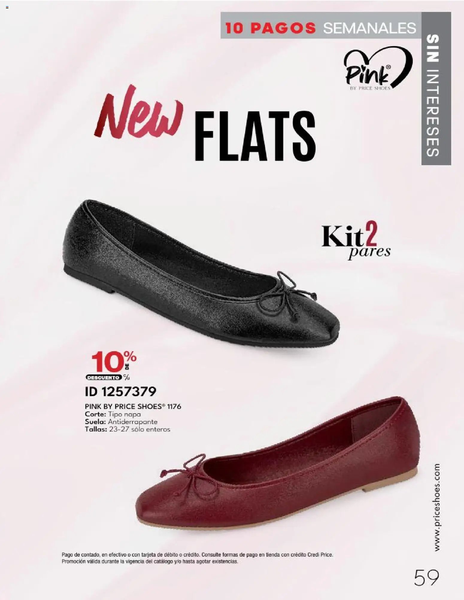 Price Shoes catálogo 10 Pagos Sin Intereses