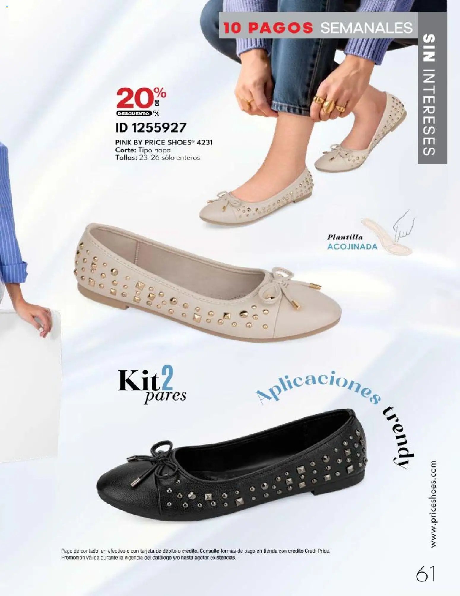 Price Shoes catálogo 10 Pagos Sin Intereses