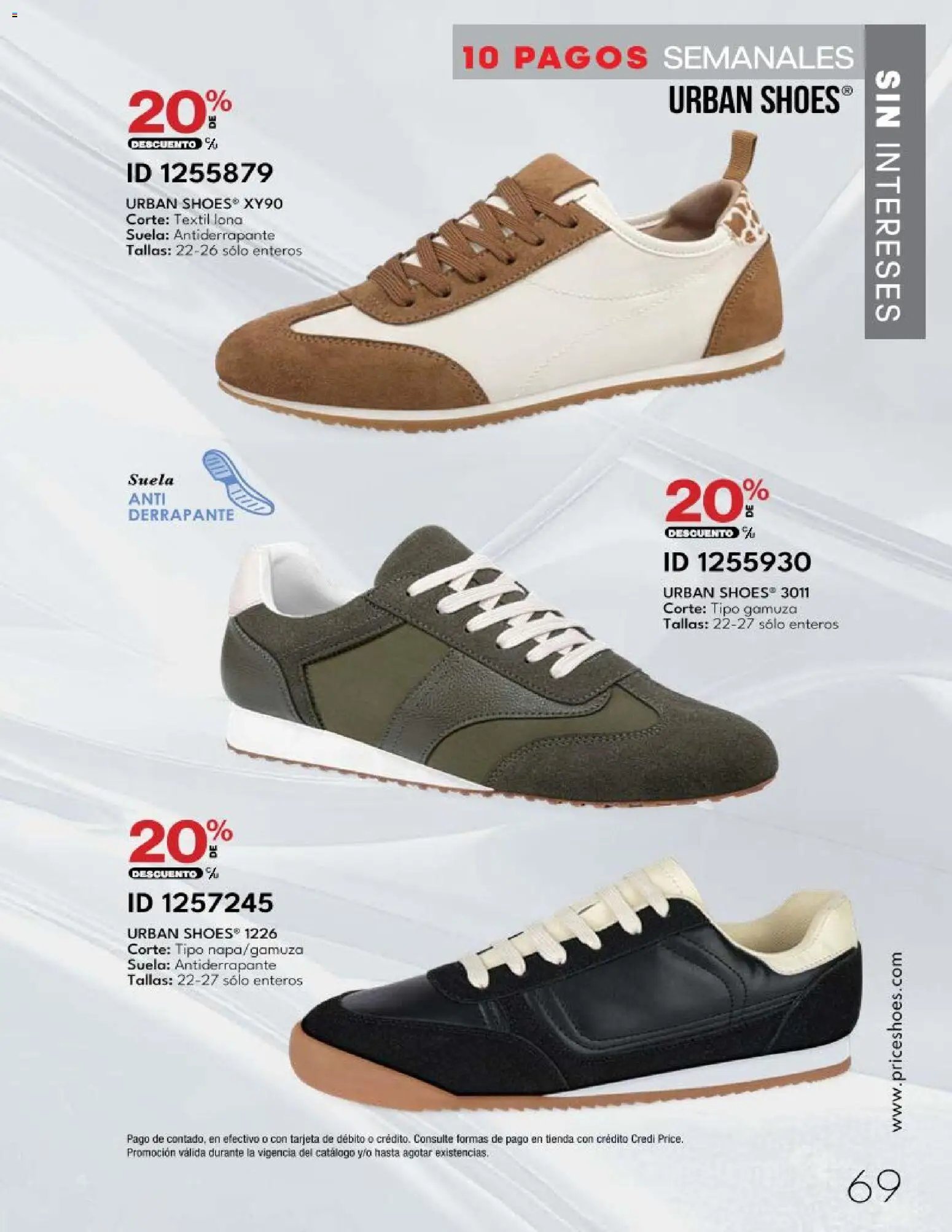 Price Shoes catálogo 10 Pagos Sin Intereses