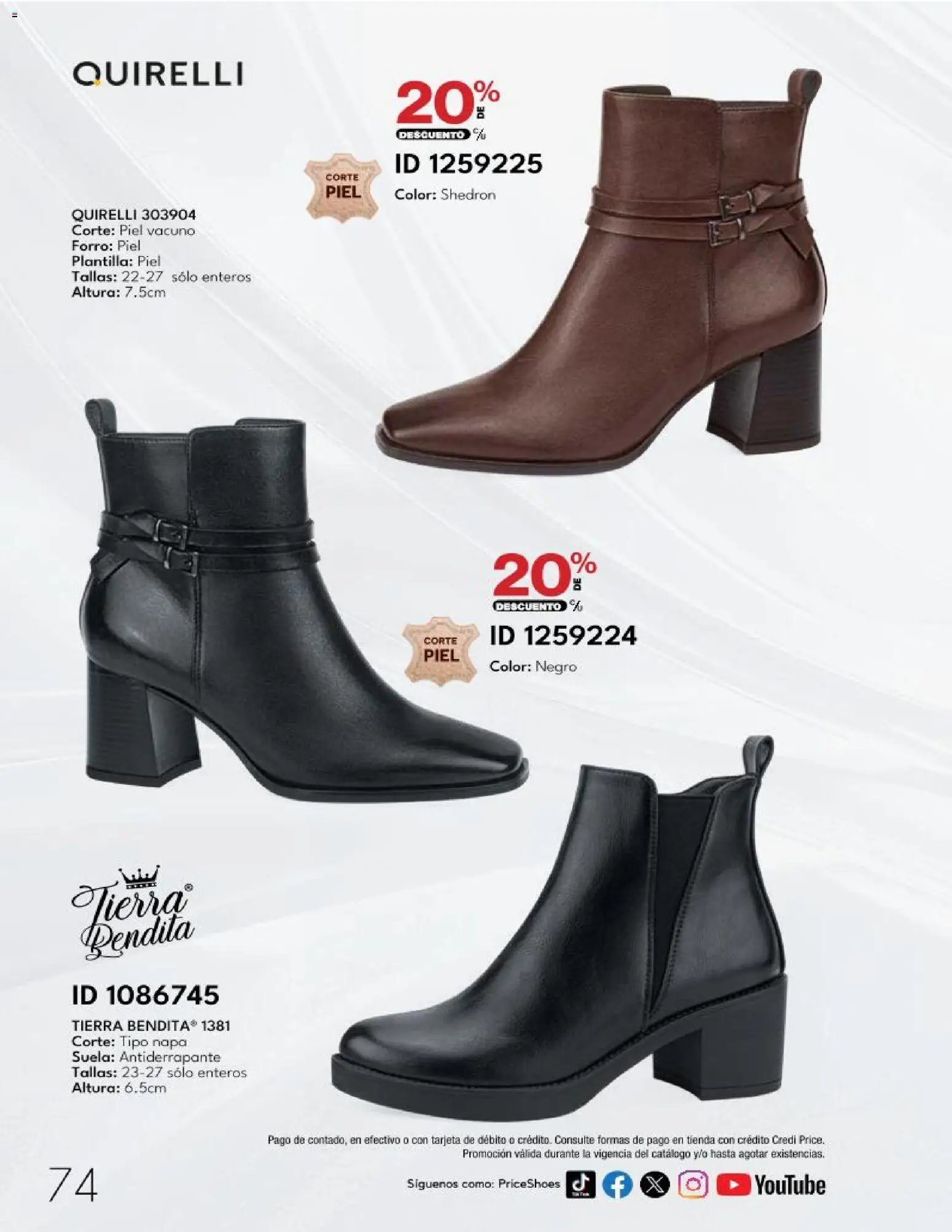 Price Shoes catálogo 10 Pagos Sin Intereses