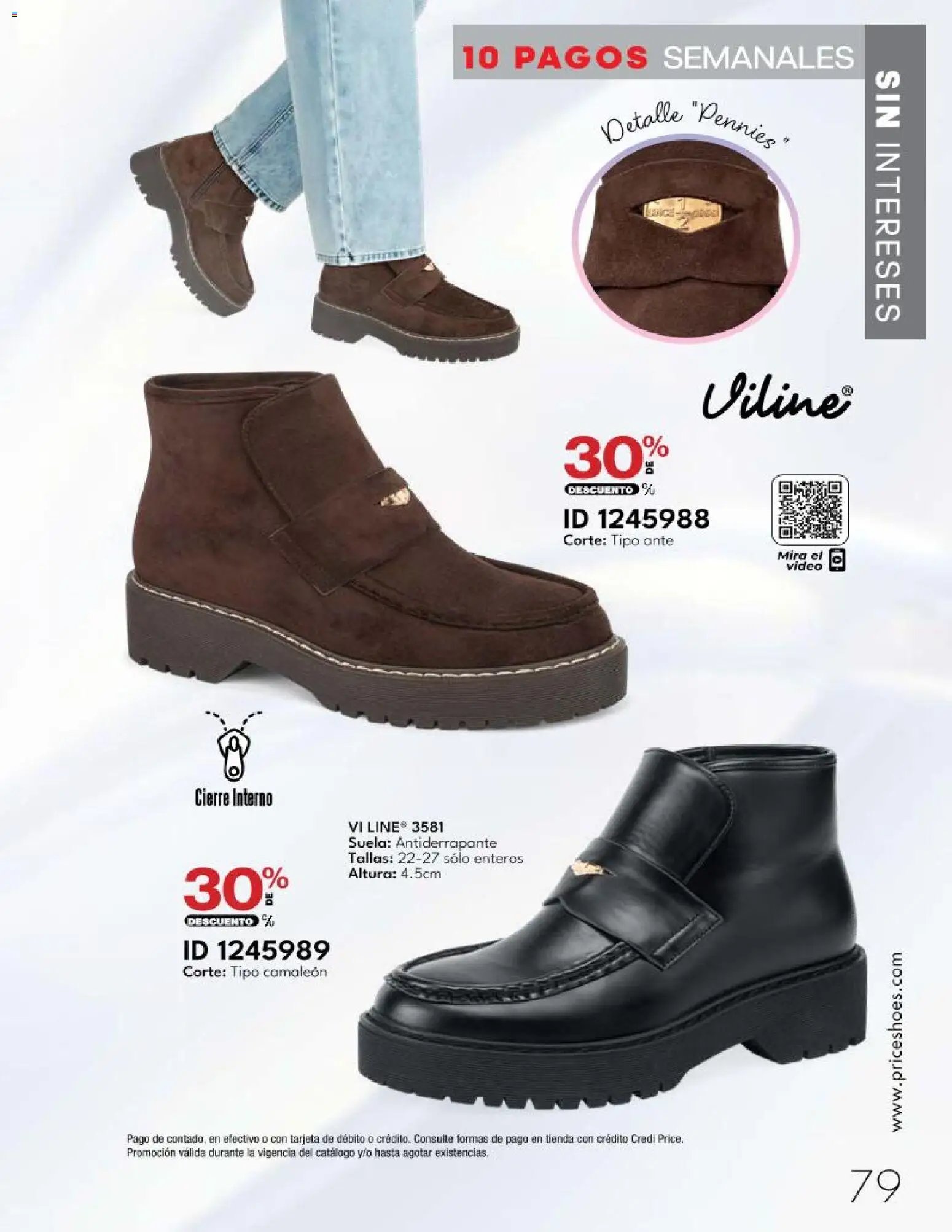 Price Shoes catálogo 10 Pagos Sin Intereses
