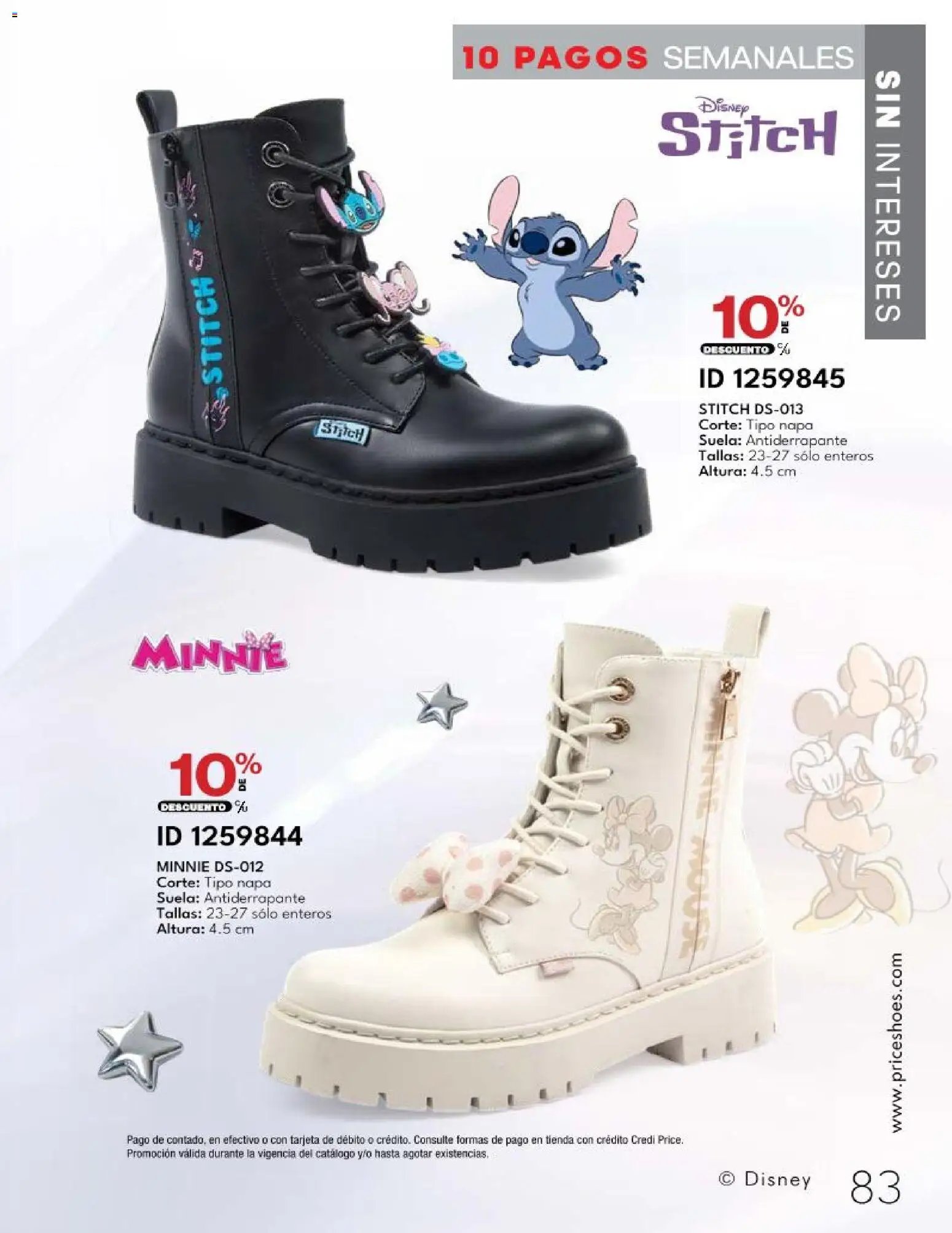 Price Shoes catálogo 10 Pagos Sin Intereses