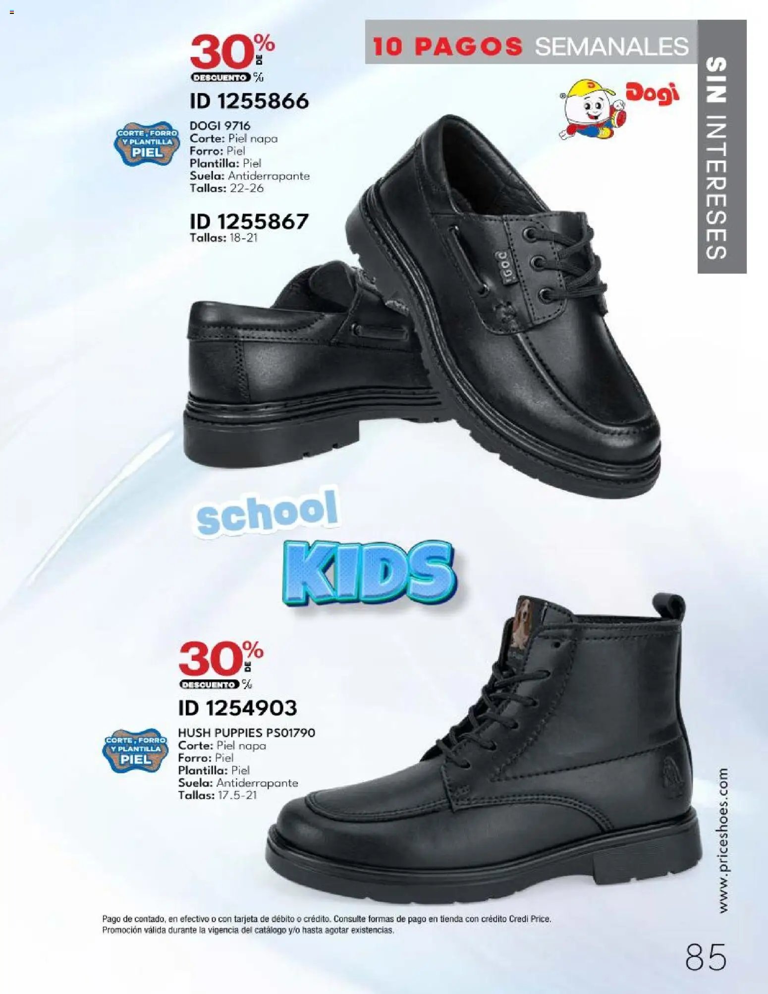 Price Shoes catálogo 10 Pagos Sin Intereses