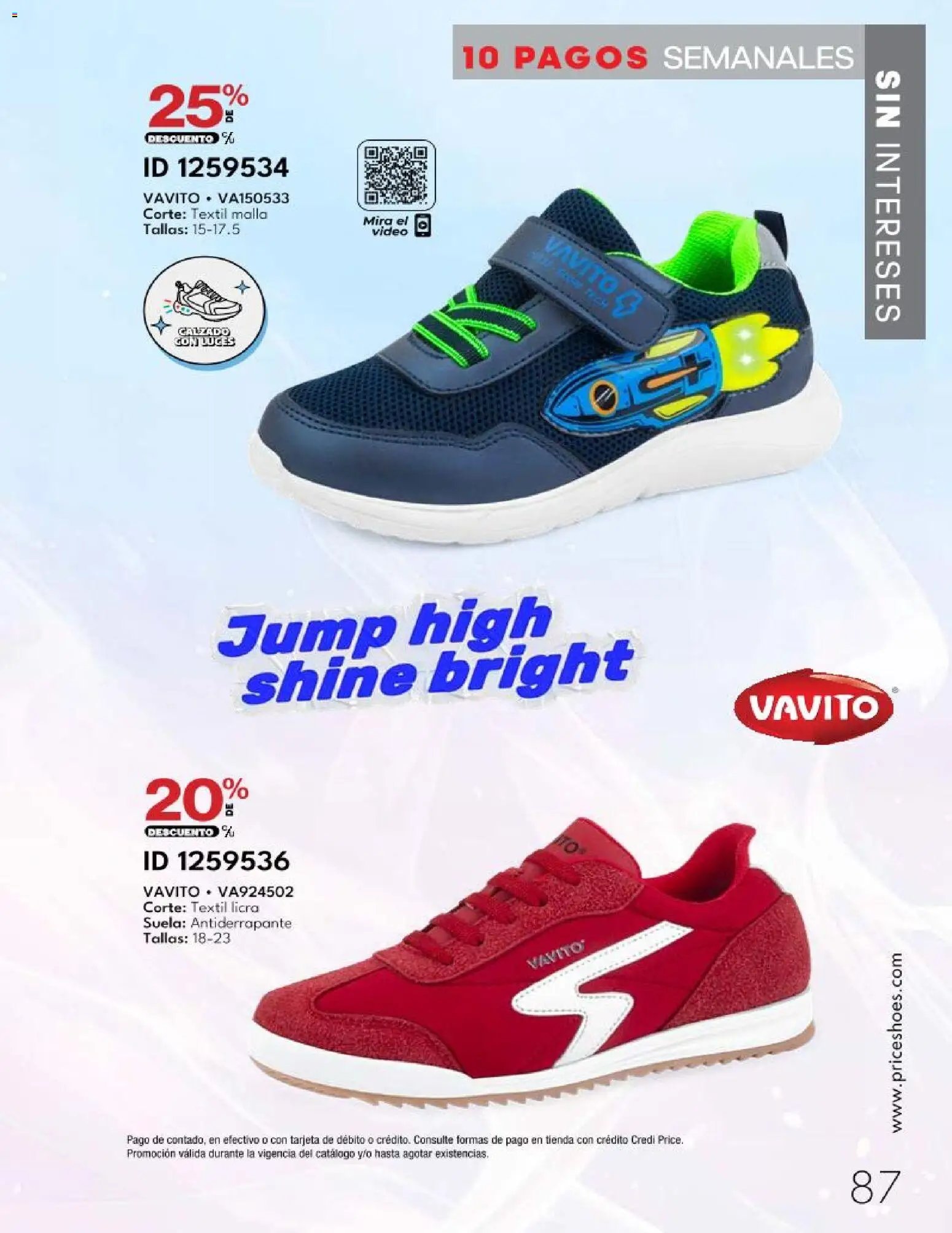Price Shoes catálogo 10 Pagos Sin Intereses