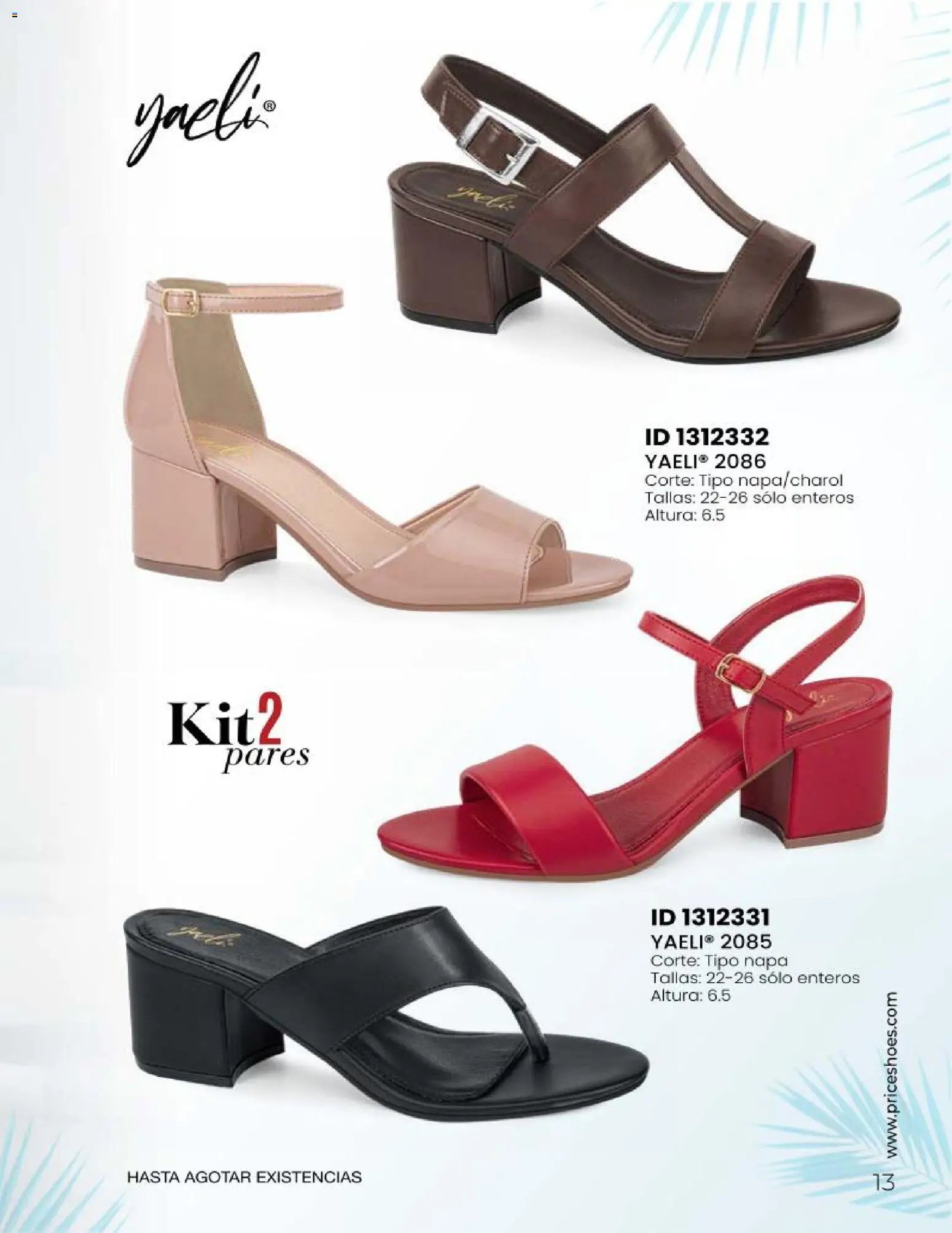 Price Shoes catálogo Sandalias Kits