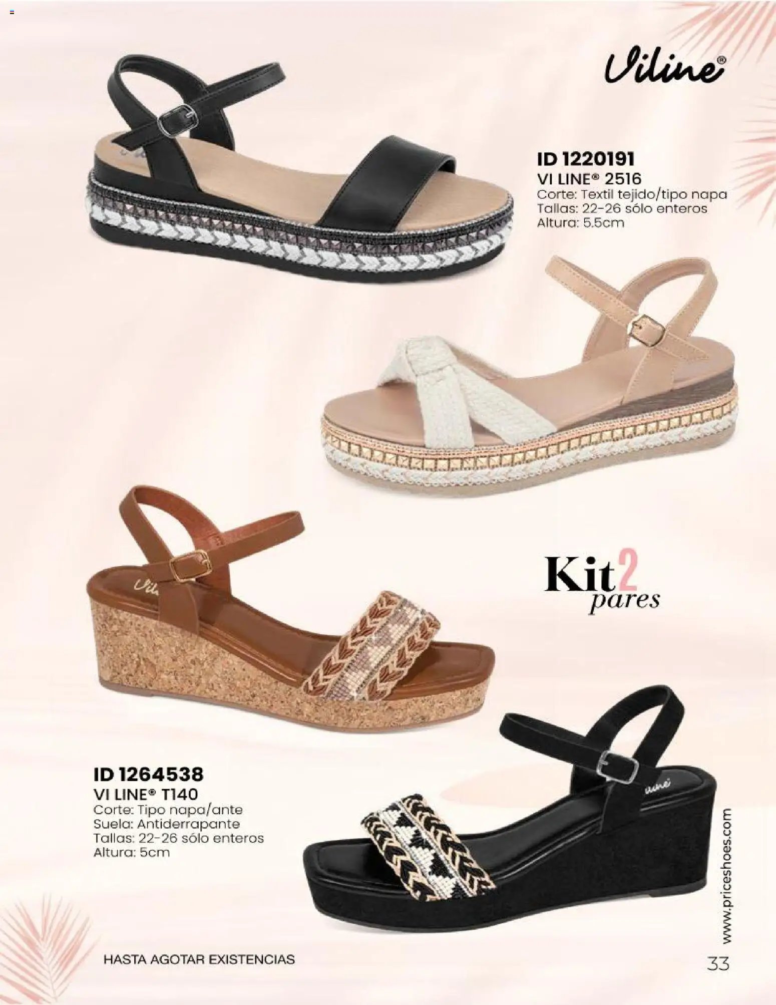 Price Shoes catálogo Sandalias Kits