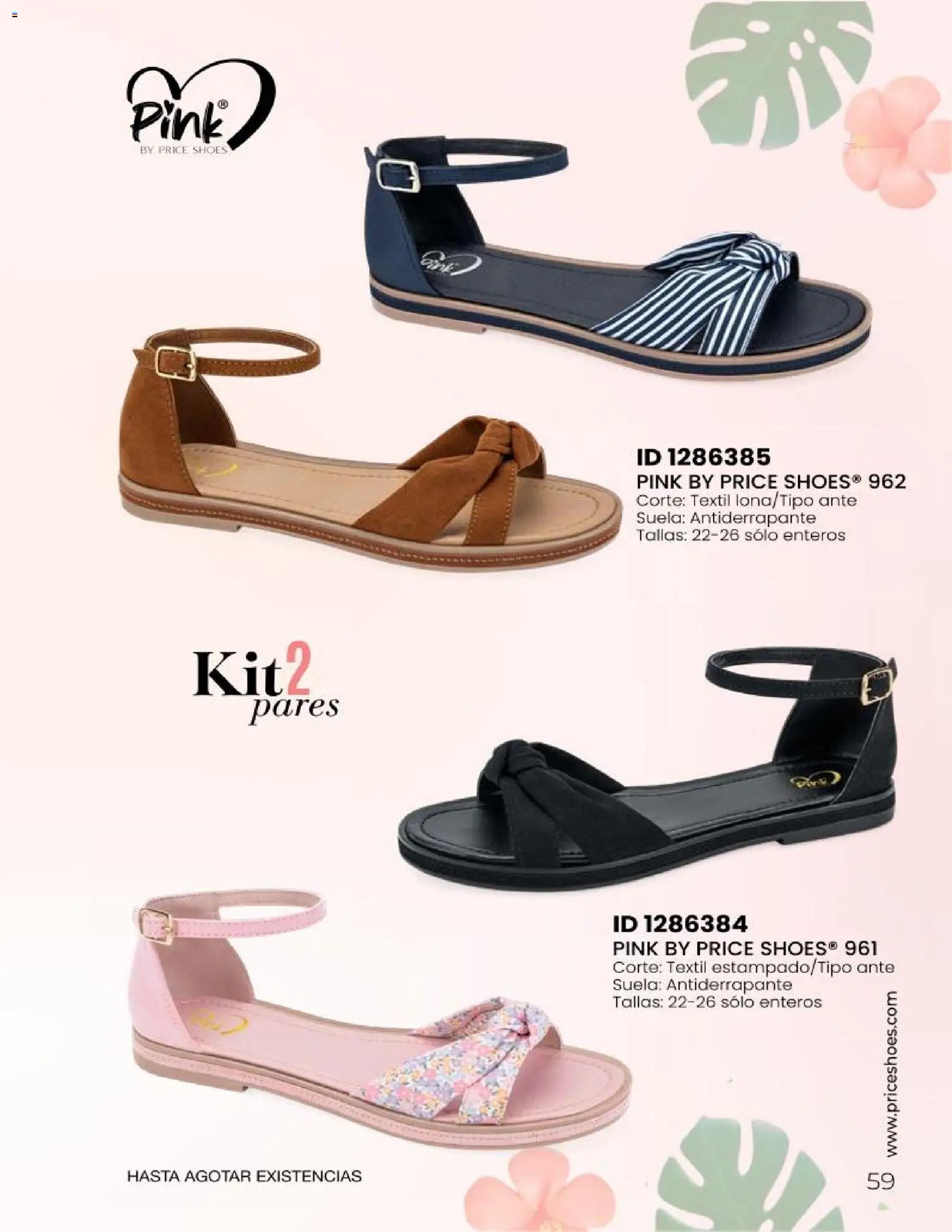 Price Shoes catálogo Sandalias Kits