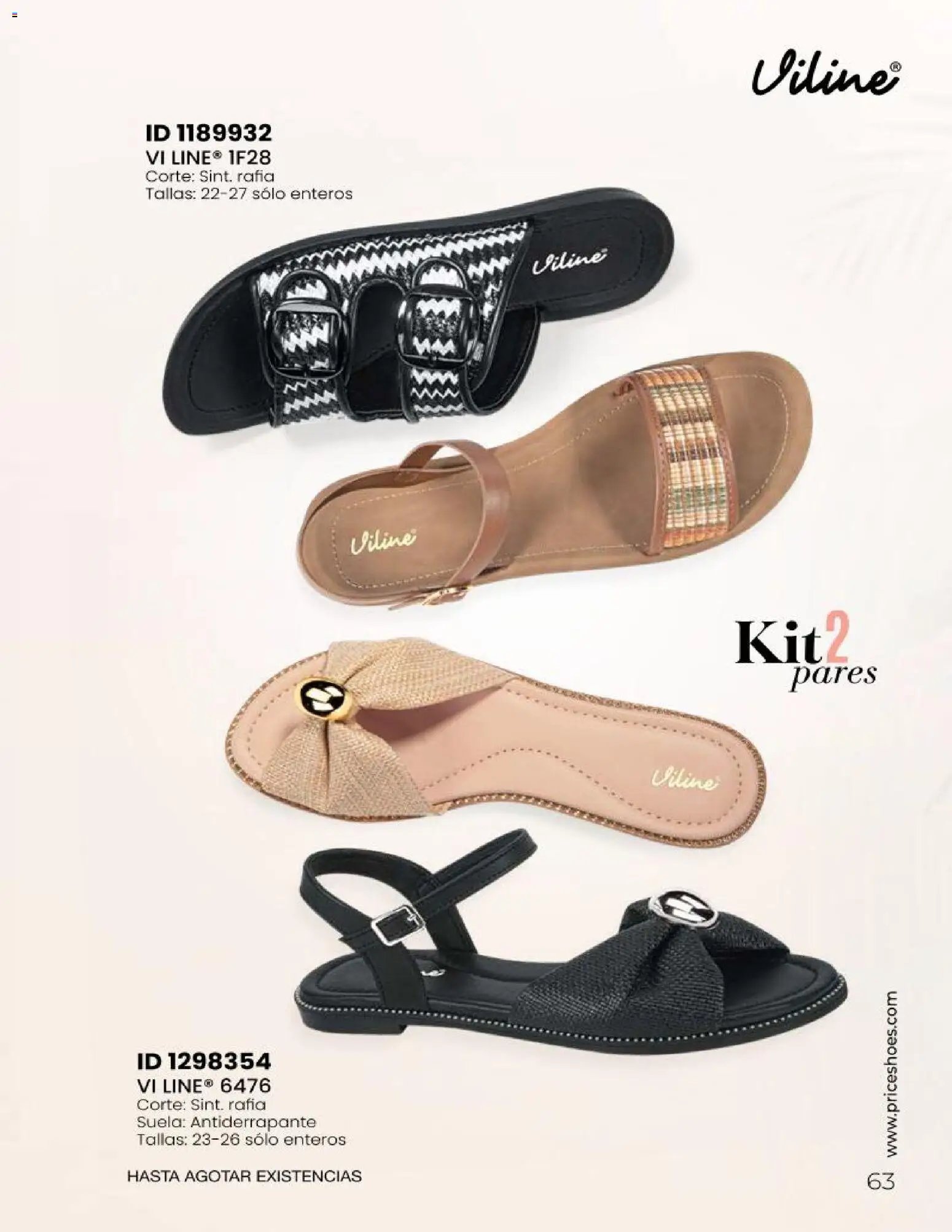 Price Shoes catálogo Sandalias Kits
