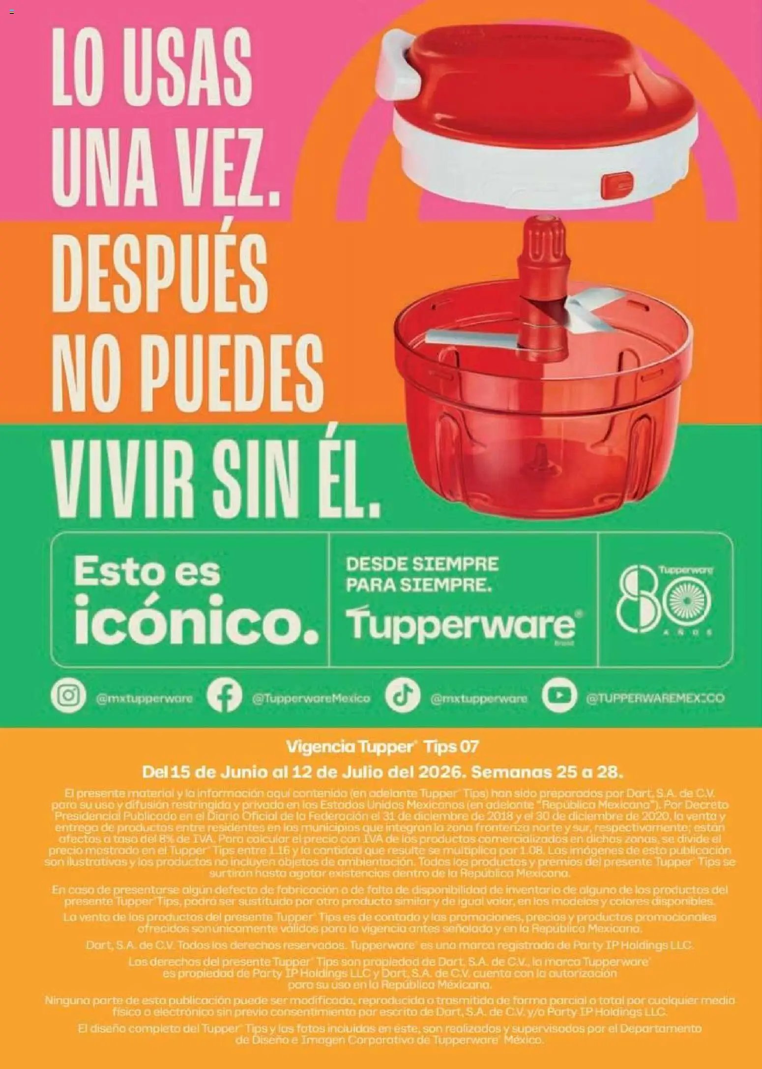 Tupperware catálogo