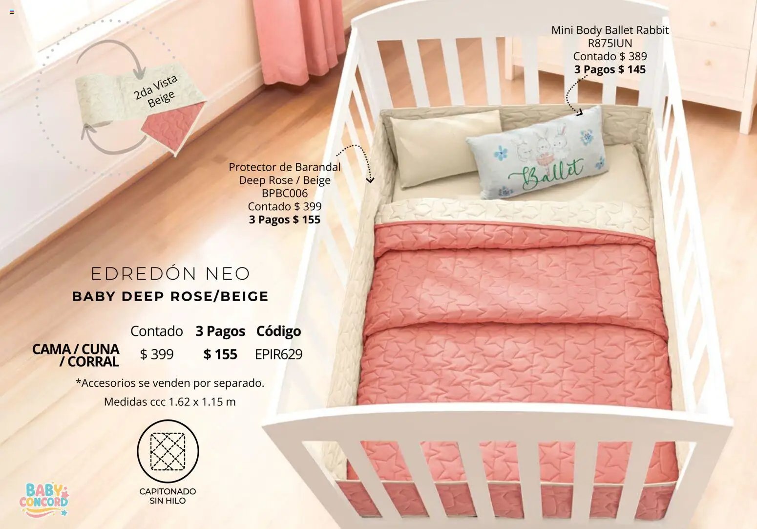Colchas Concord catálogo Baby