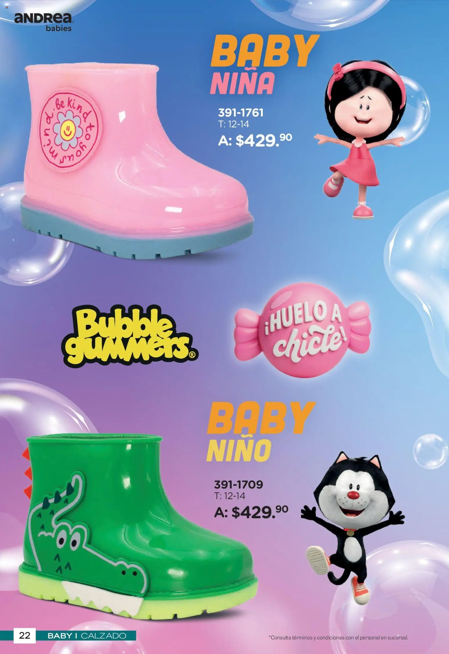 Andrea catálogo Botas de Lluvia