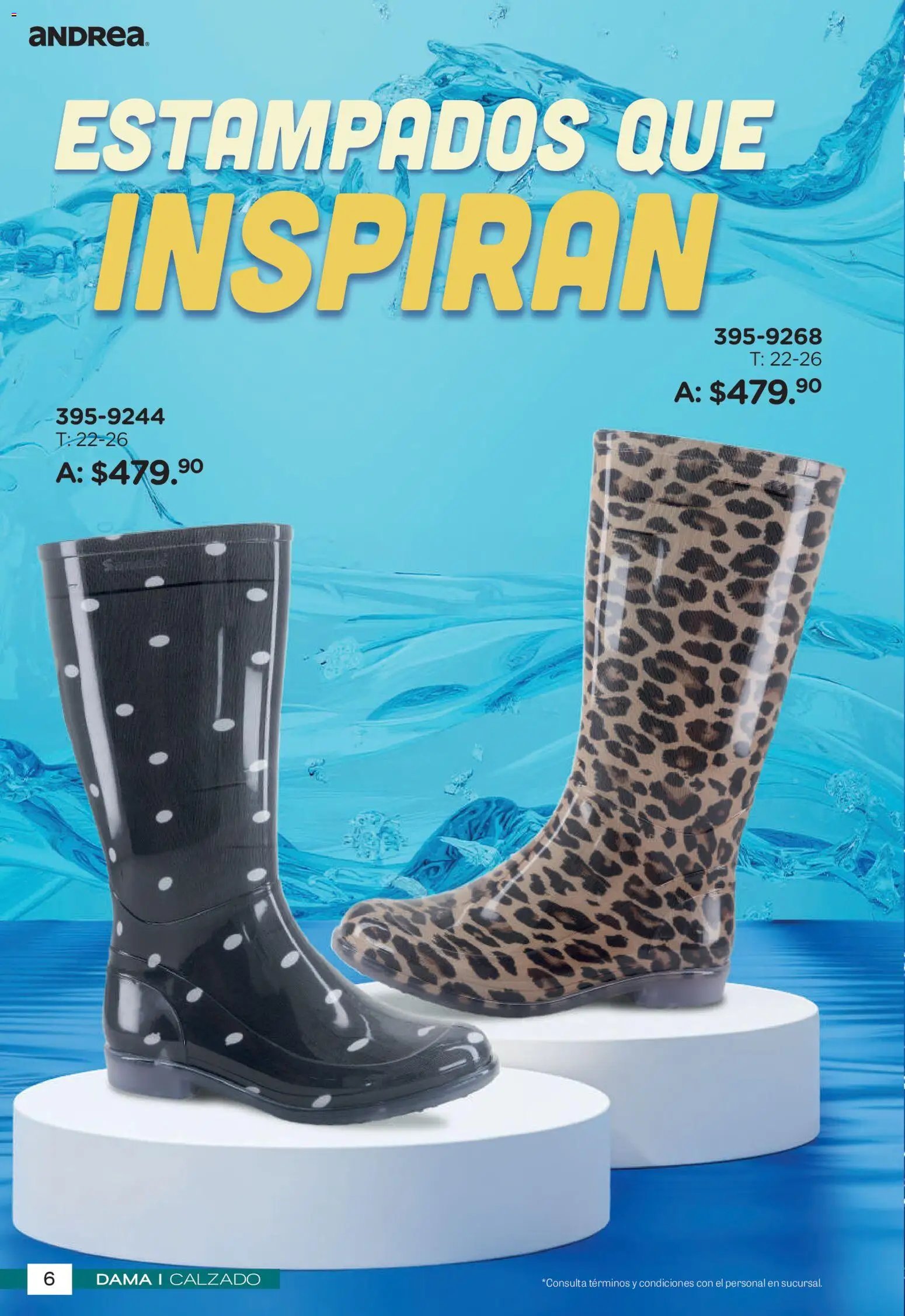 Andrea catálogo Botas de Lluvia