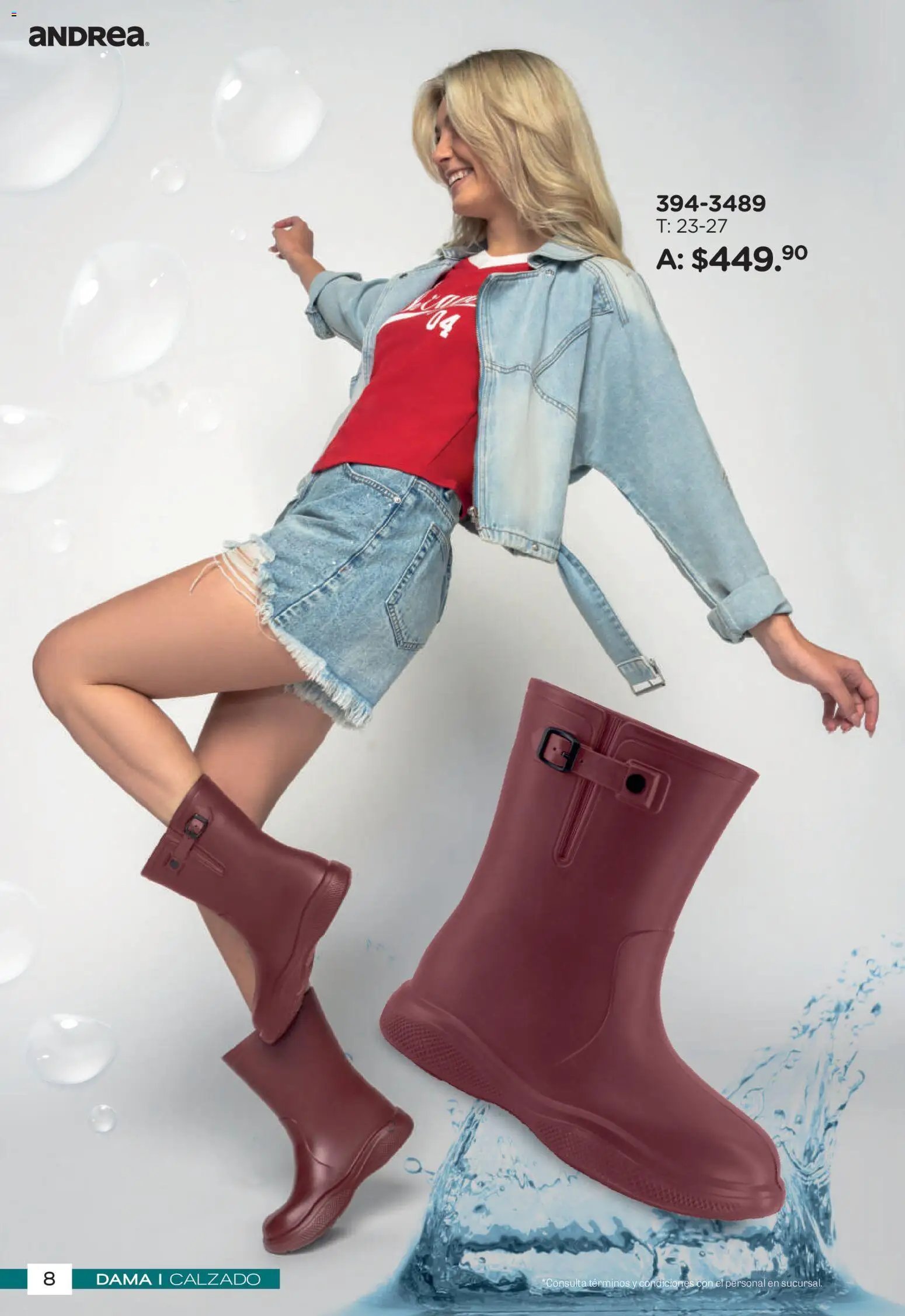 Andrea catálogo Botas de Lluvia