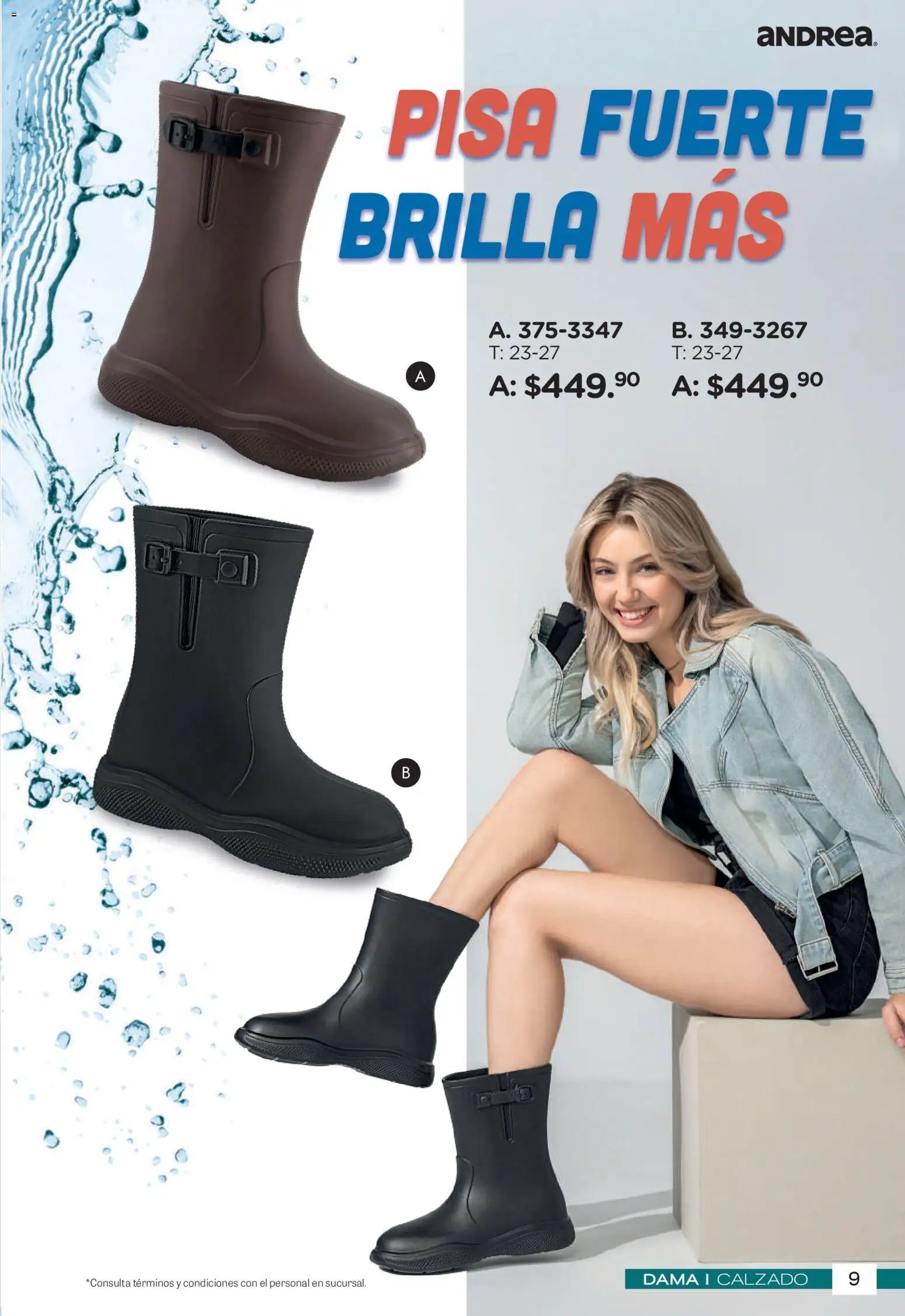 Andrea catálogo Botas de Lluvia