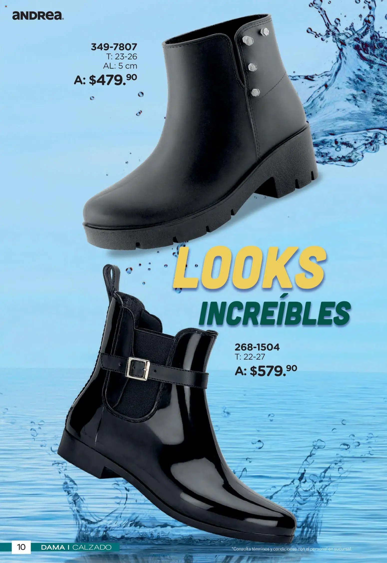 Andrea catálogo Botas de Lluvia