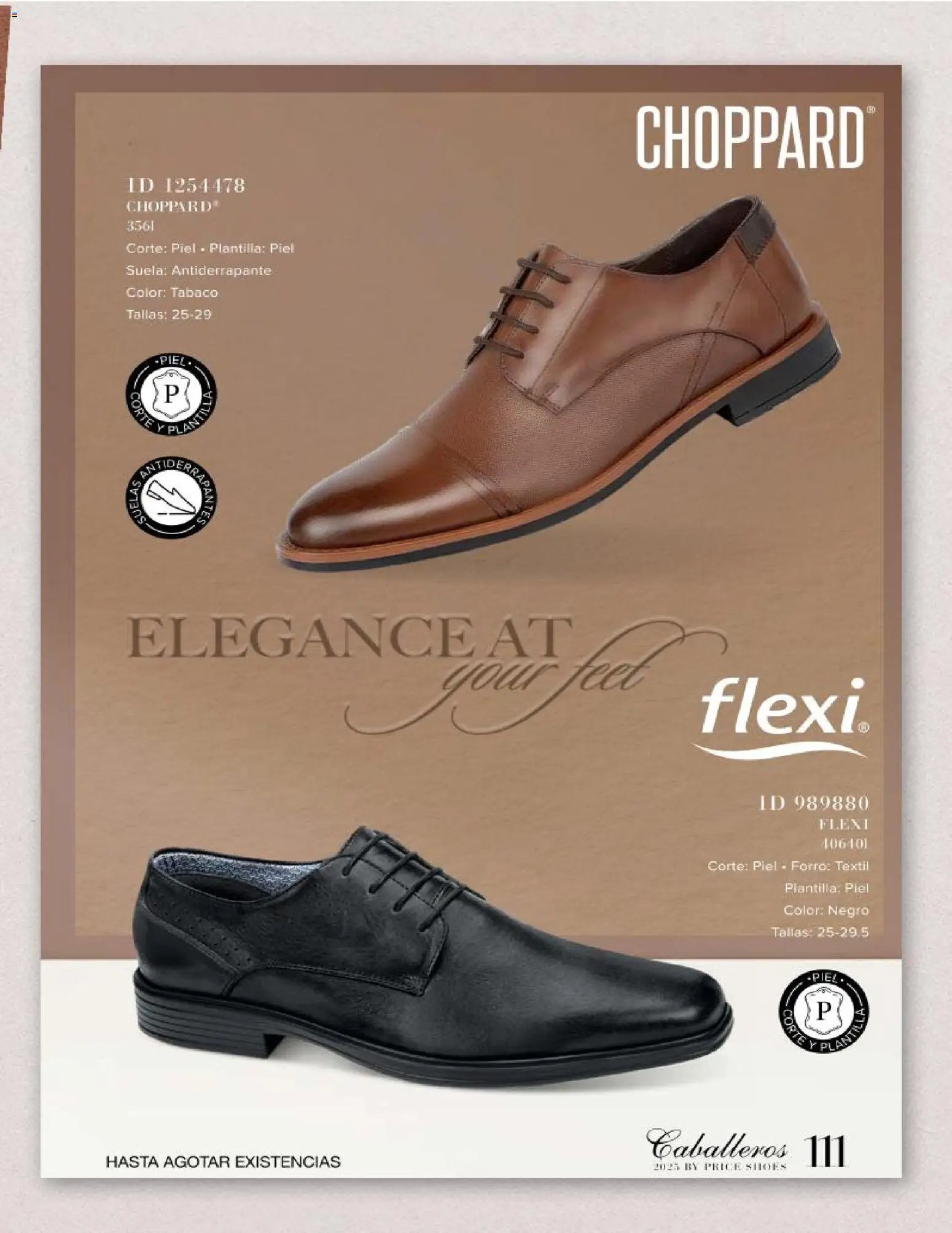Price Shoes catálogo Caballeros