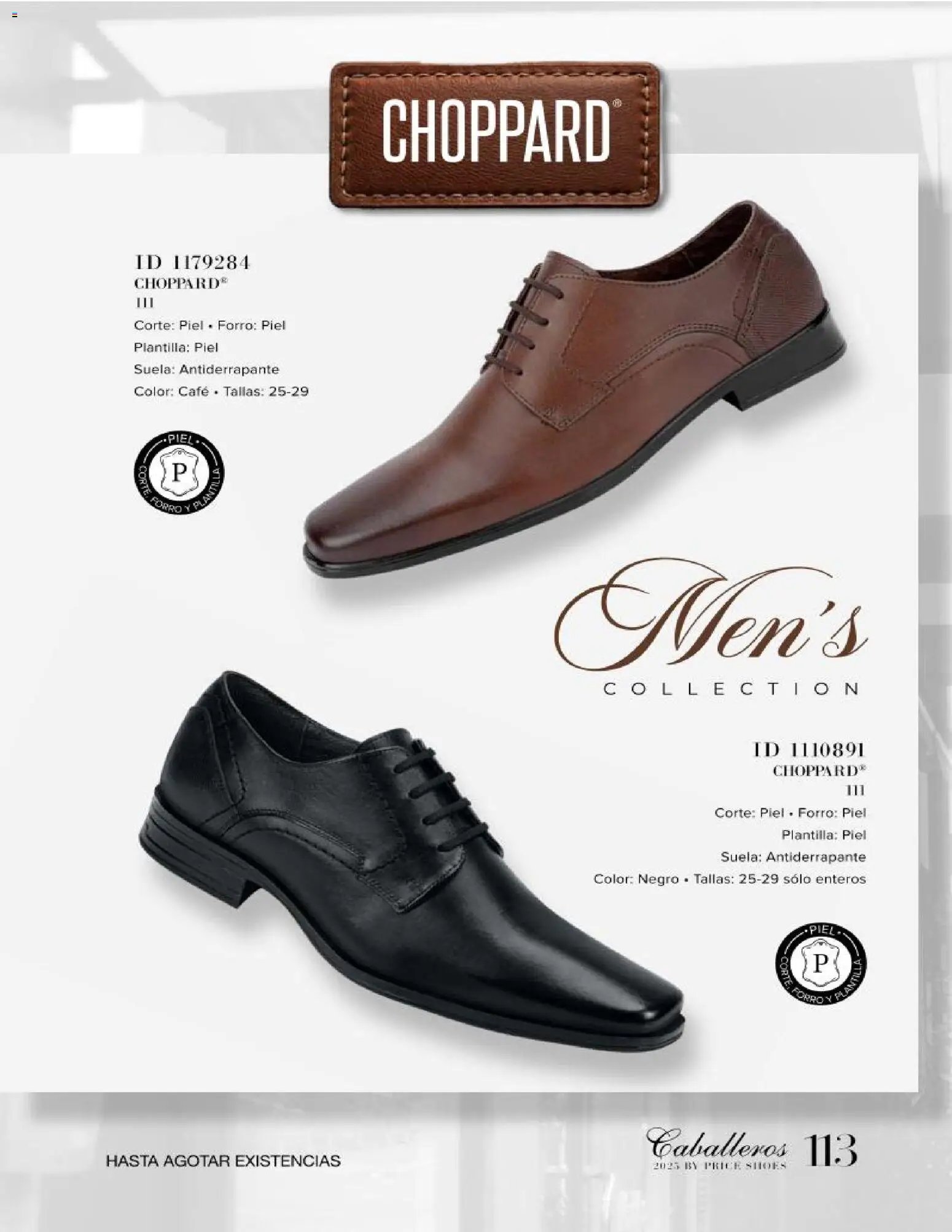 Price Shoes catálogo Caballeros