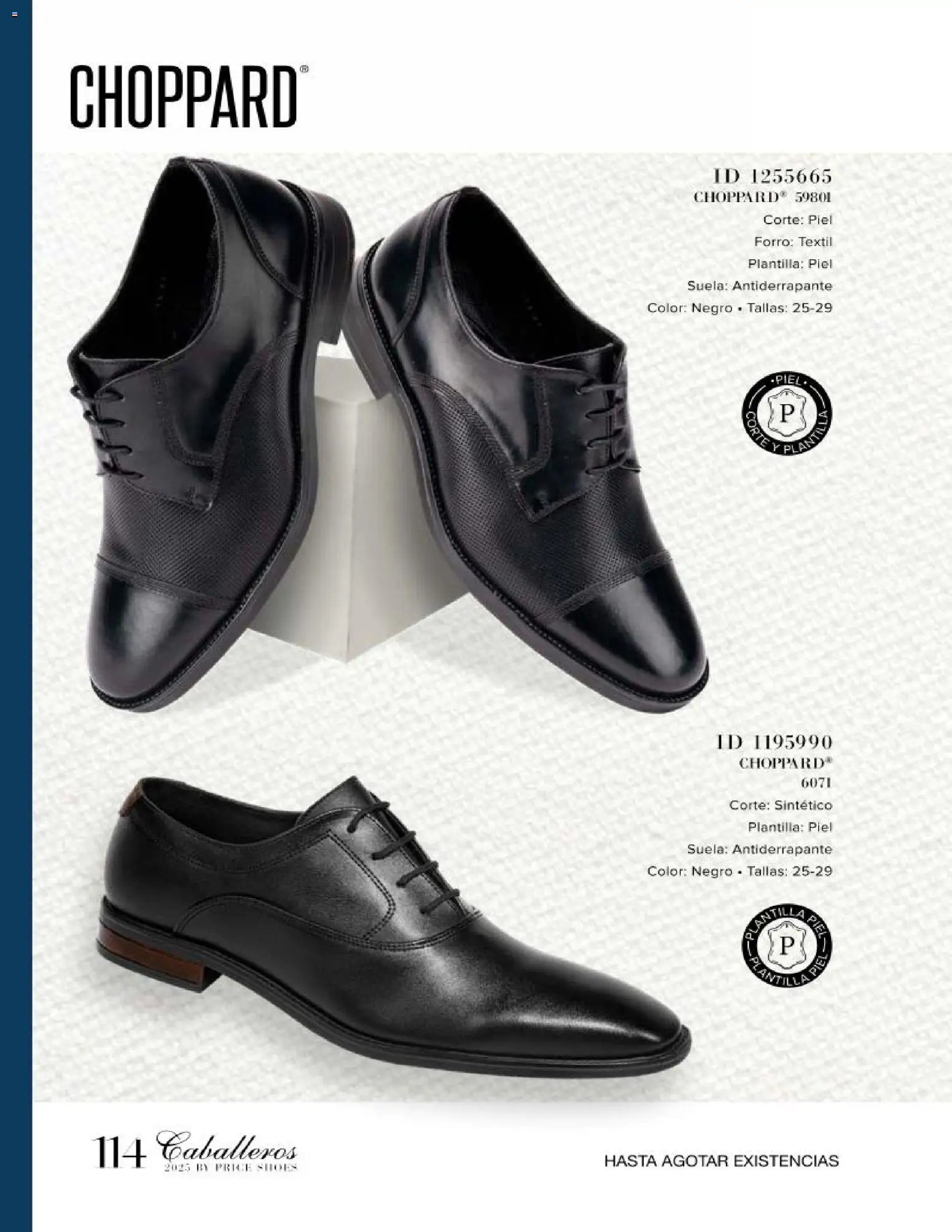 Price Shoes catálogo Caballeros