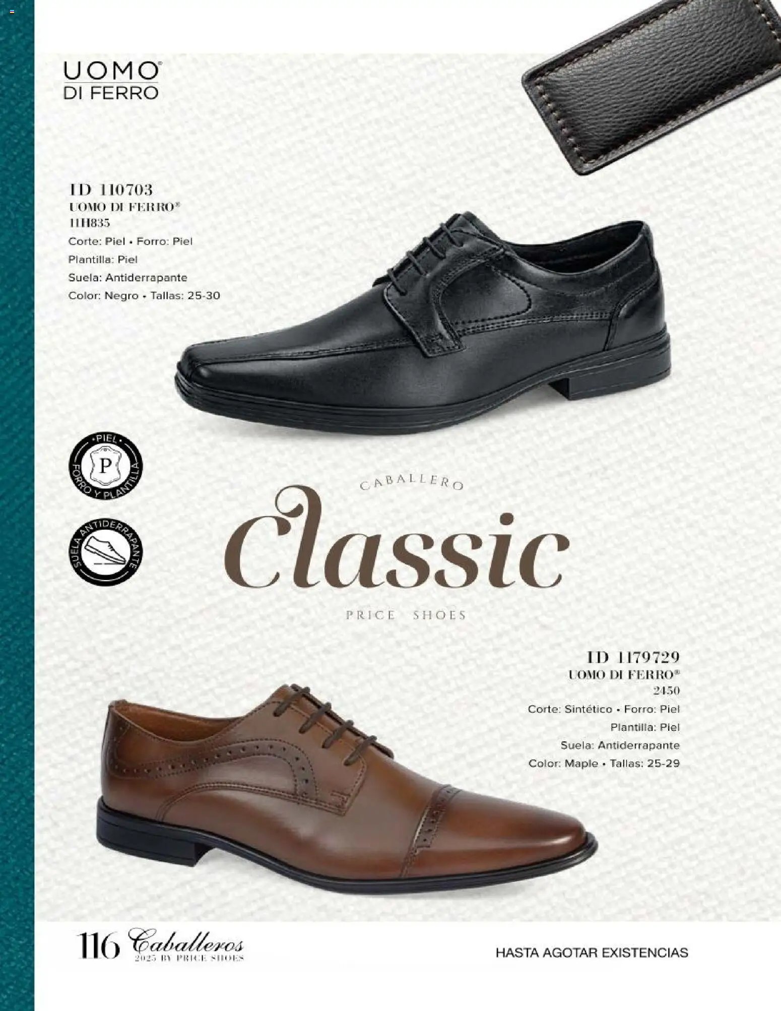 Price Shoes catálogo Caballeros