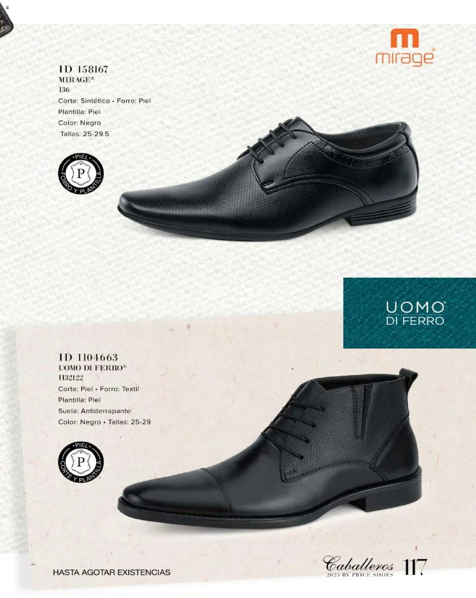 Price Shoes catálogo Caballeros
