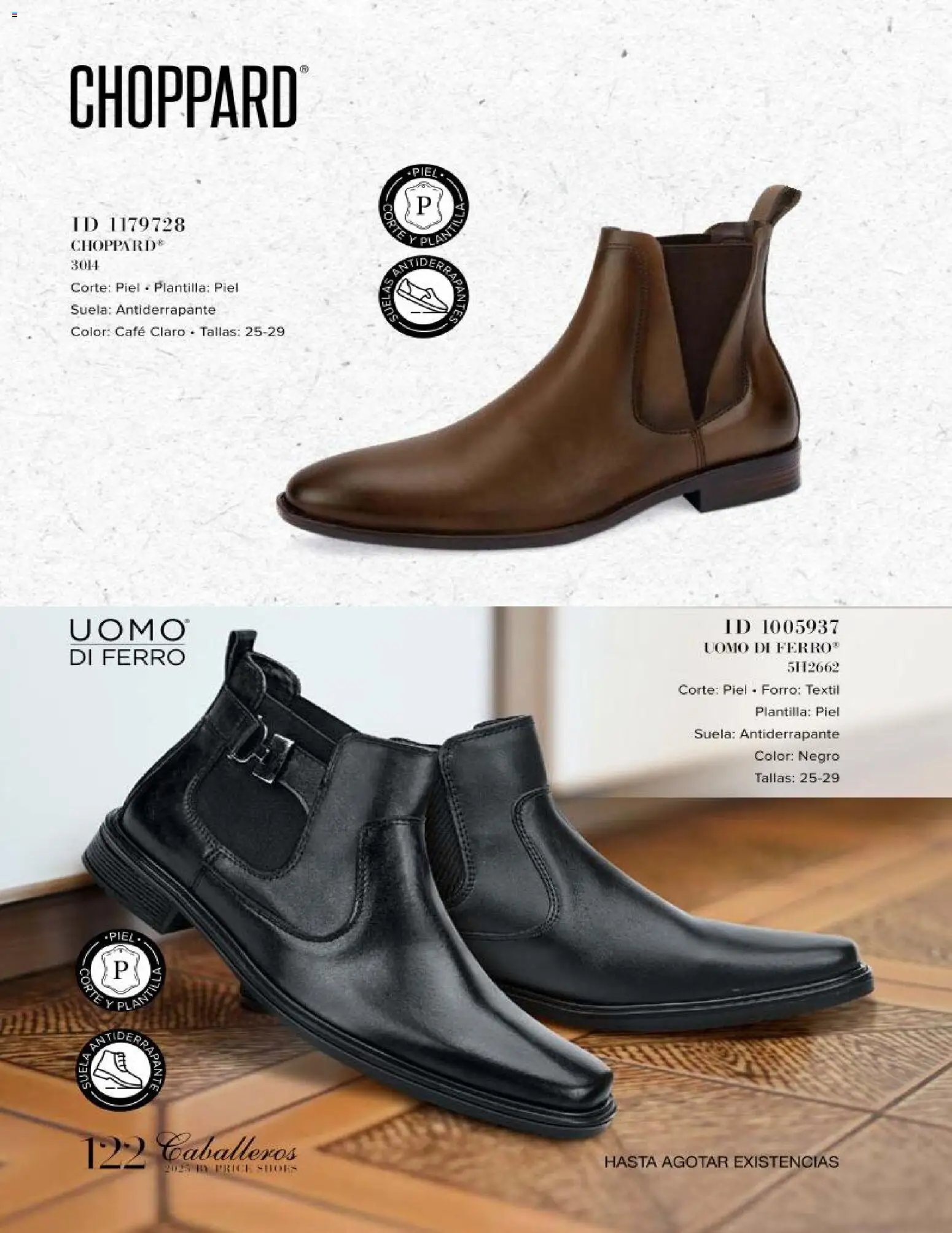 Price Shoes catálogo Caballeros