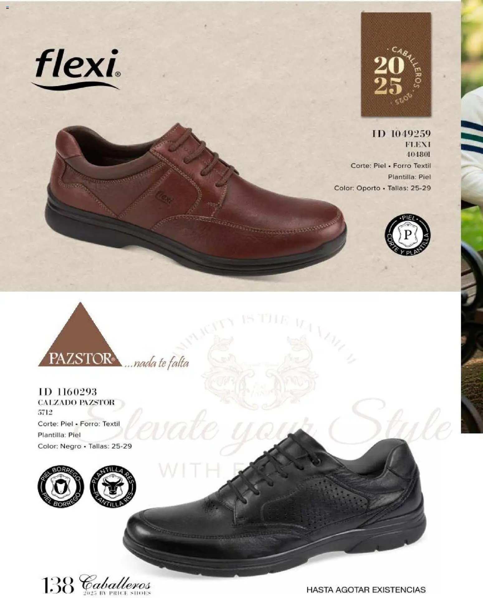 Price Shoes catálogo Caballeros