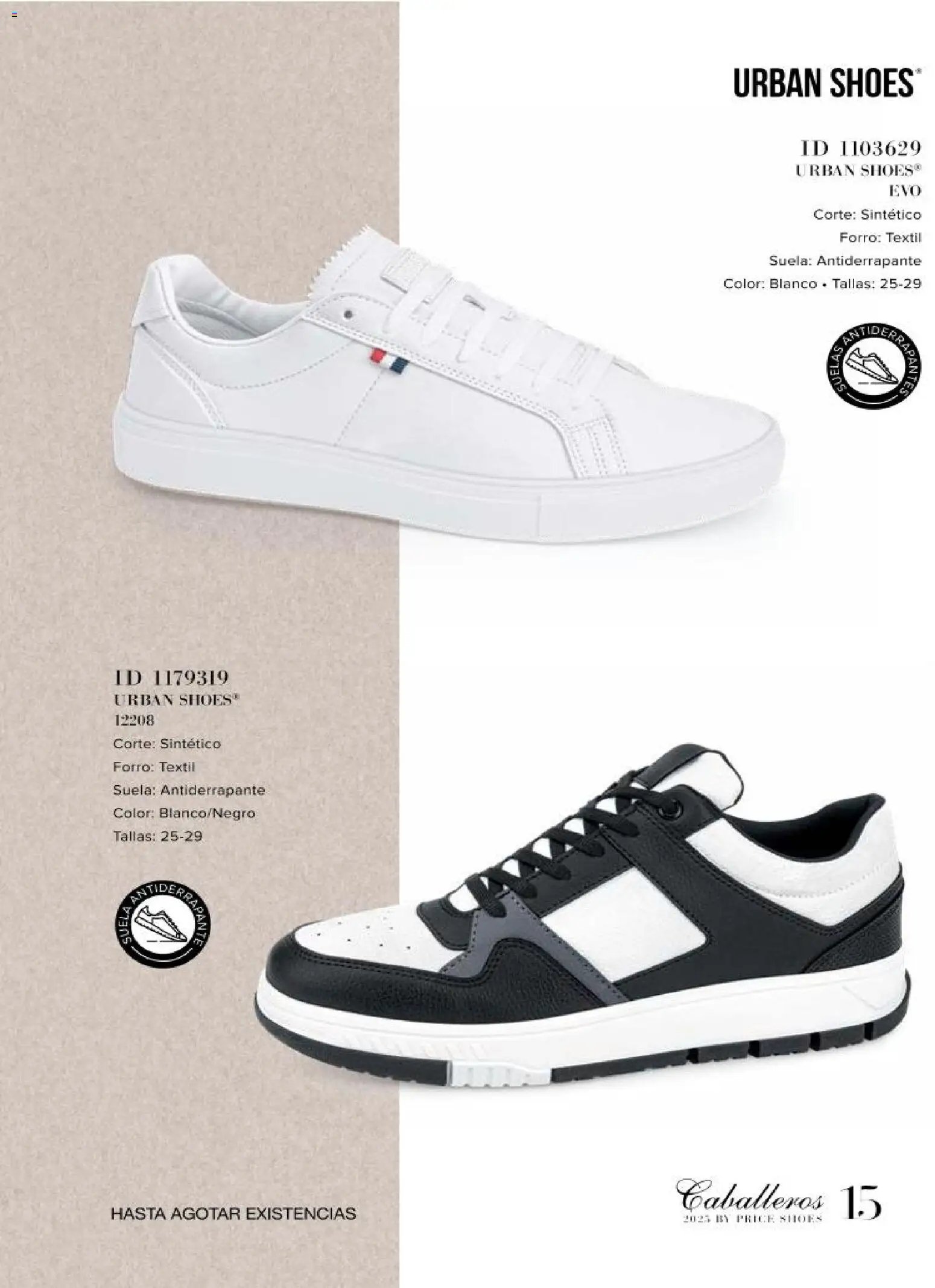 Price Shoes catálogo Caballeros