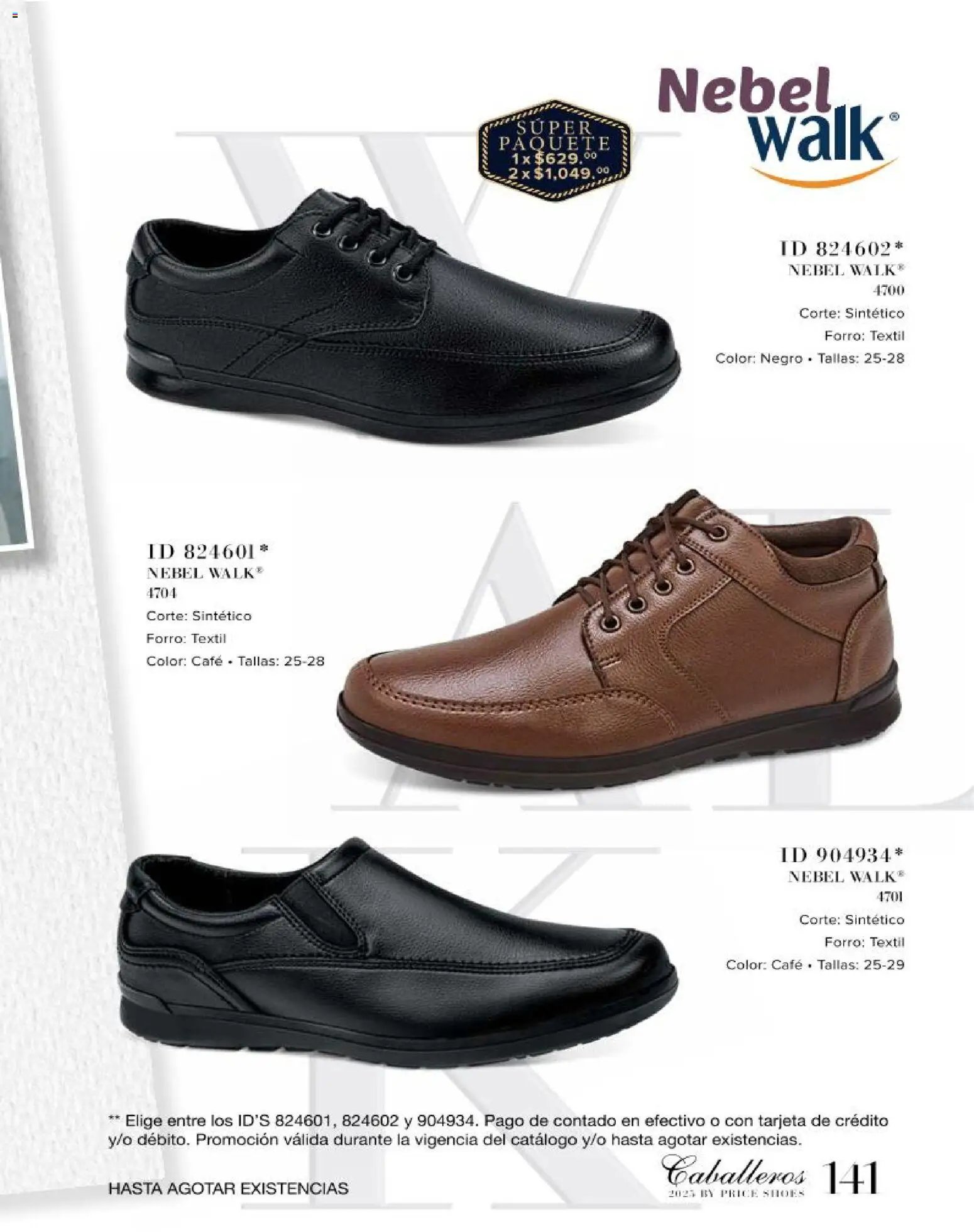 Price Shoes catálogo Caballeros