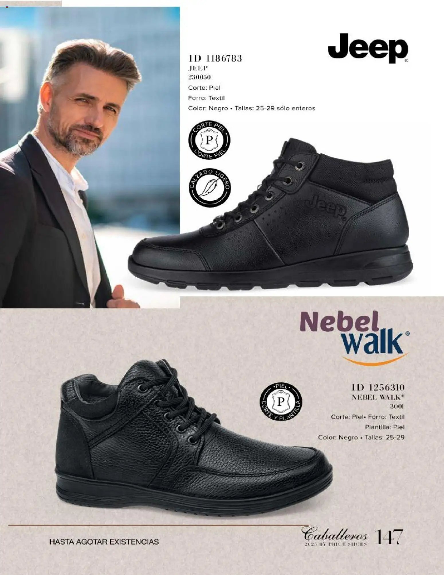 Price Shoes catálogo Caballeros