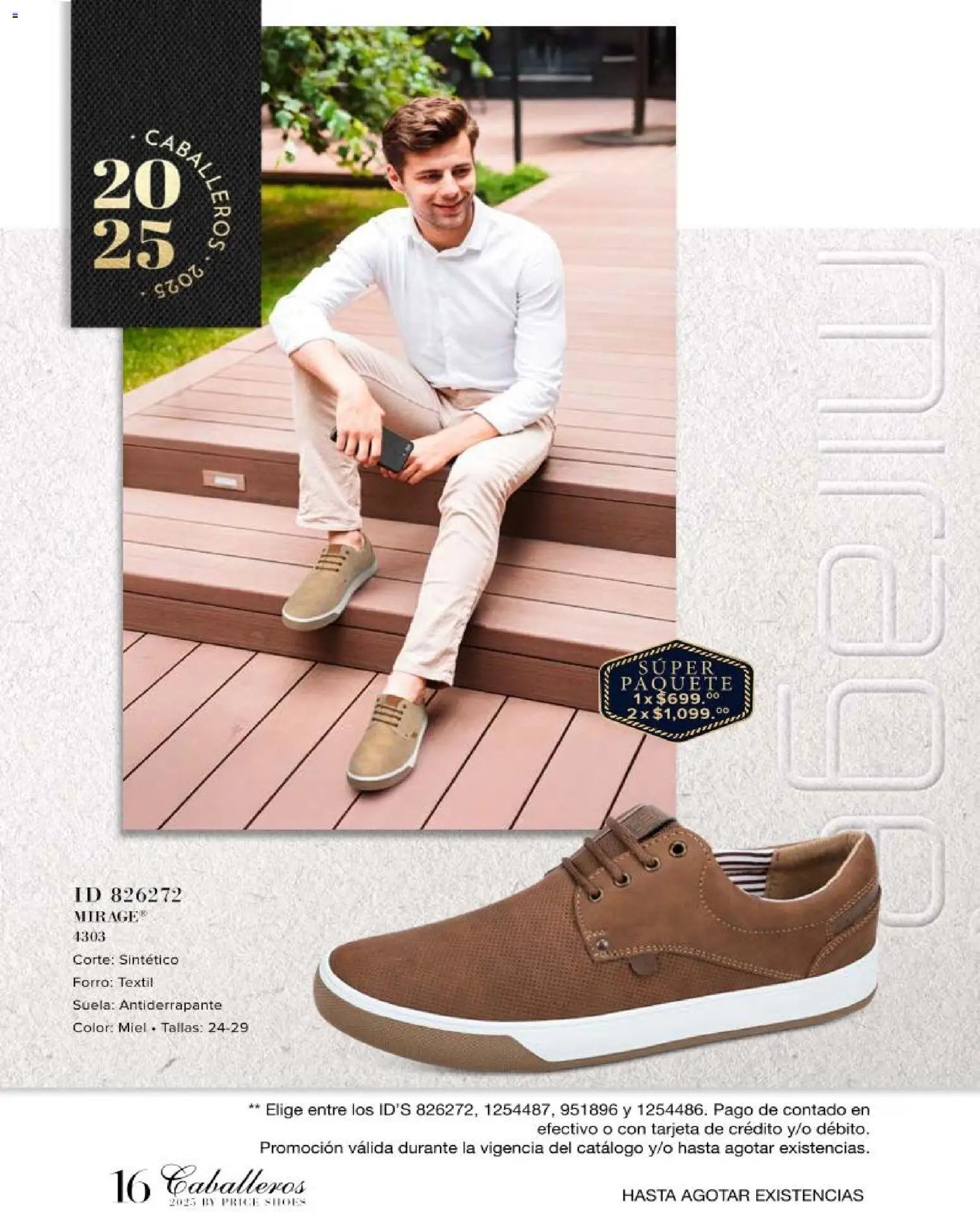 Price Shoes catálogo Caballeros