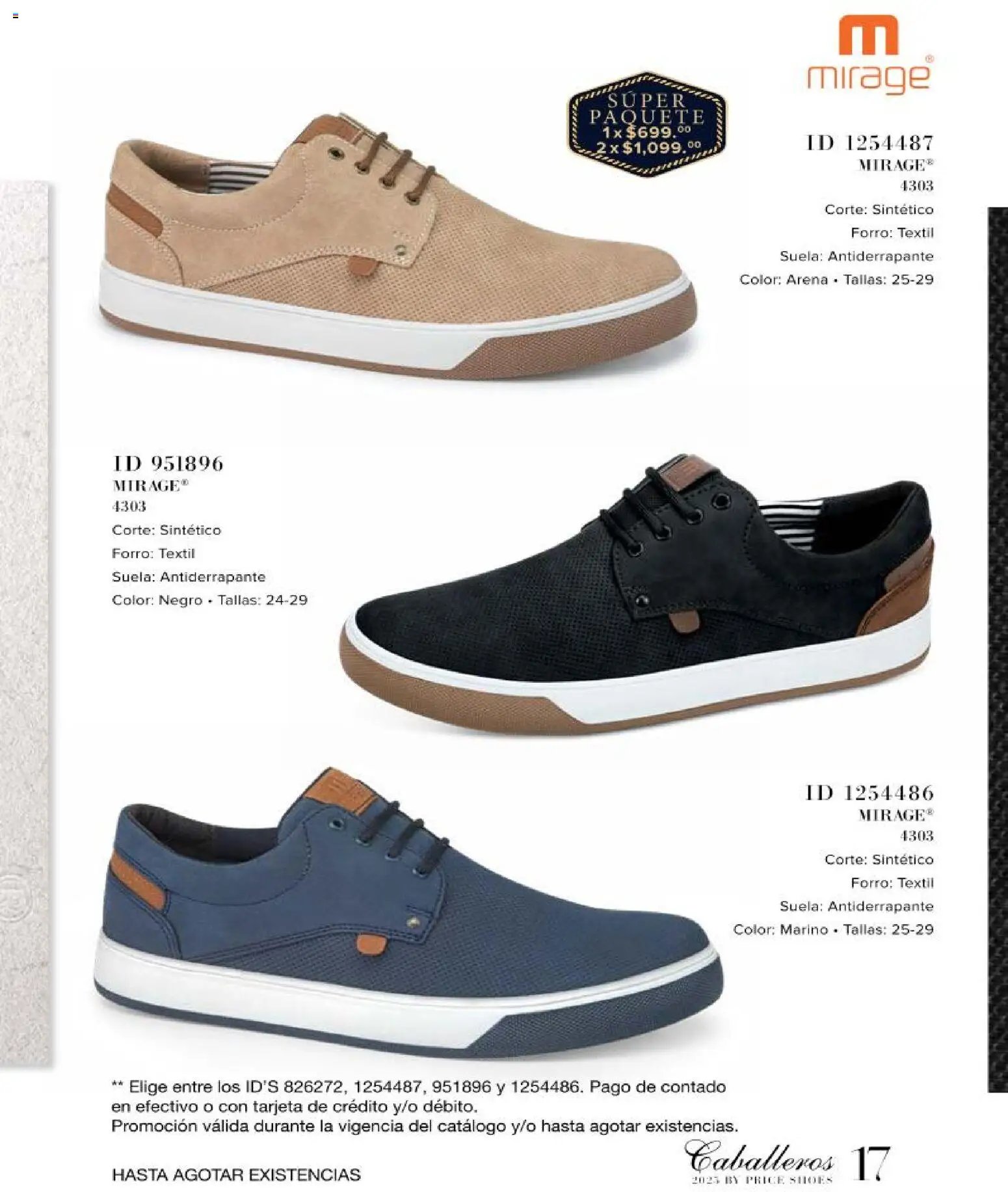 Price Shoes catálogo Caballeros