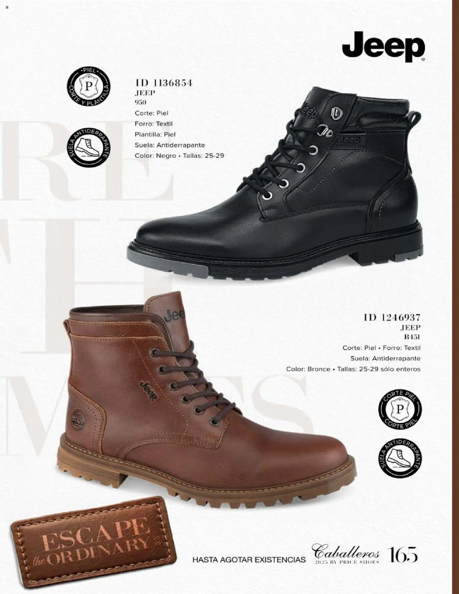 Price Shoes catálogo Caballeros