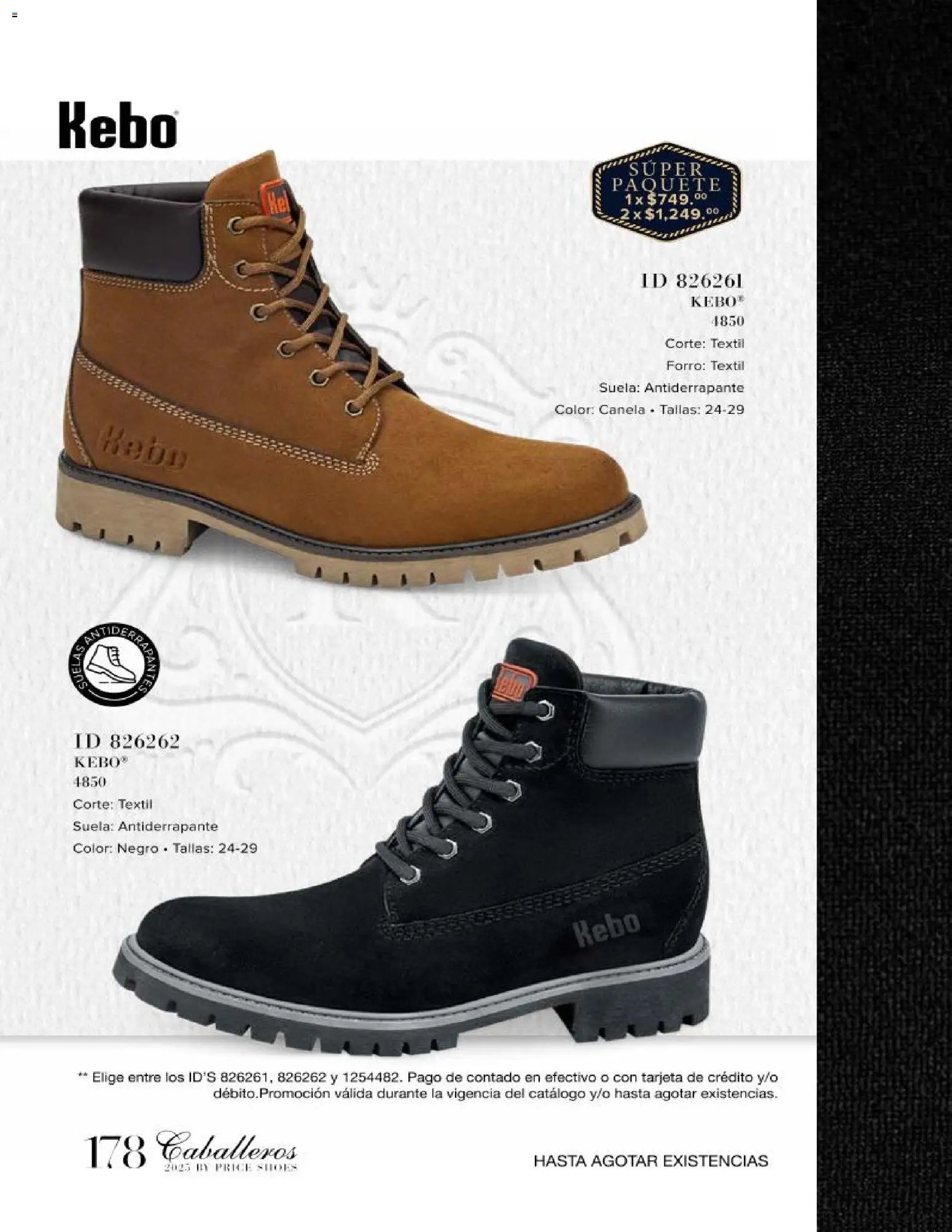 Price Shoes catálogo Caballeros