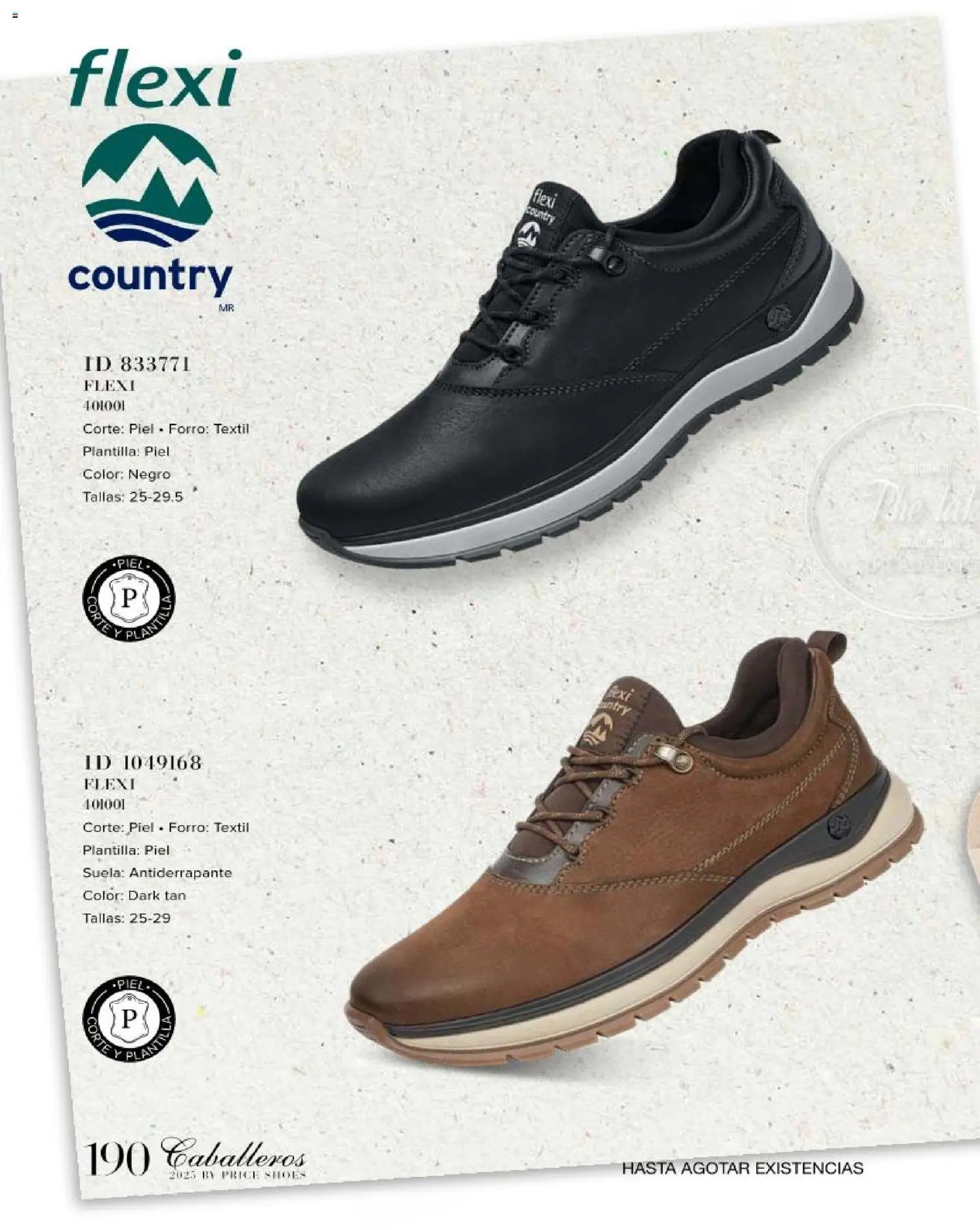 Price Shoes catálogo Caballeros