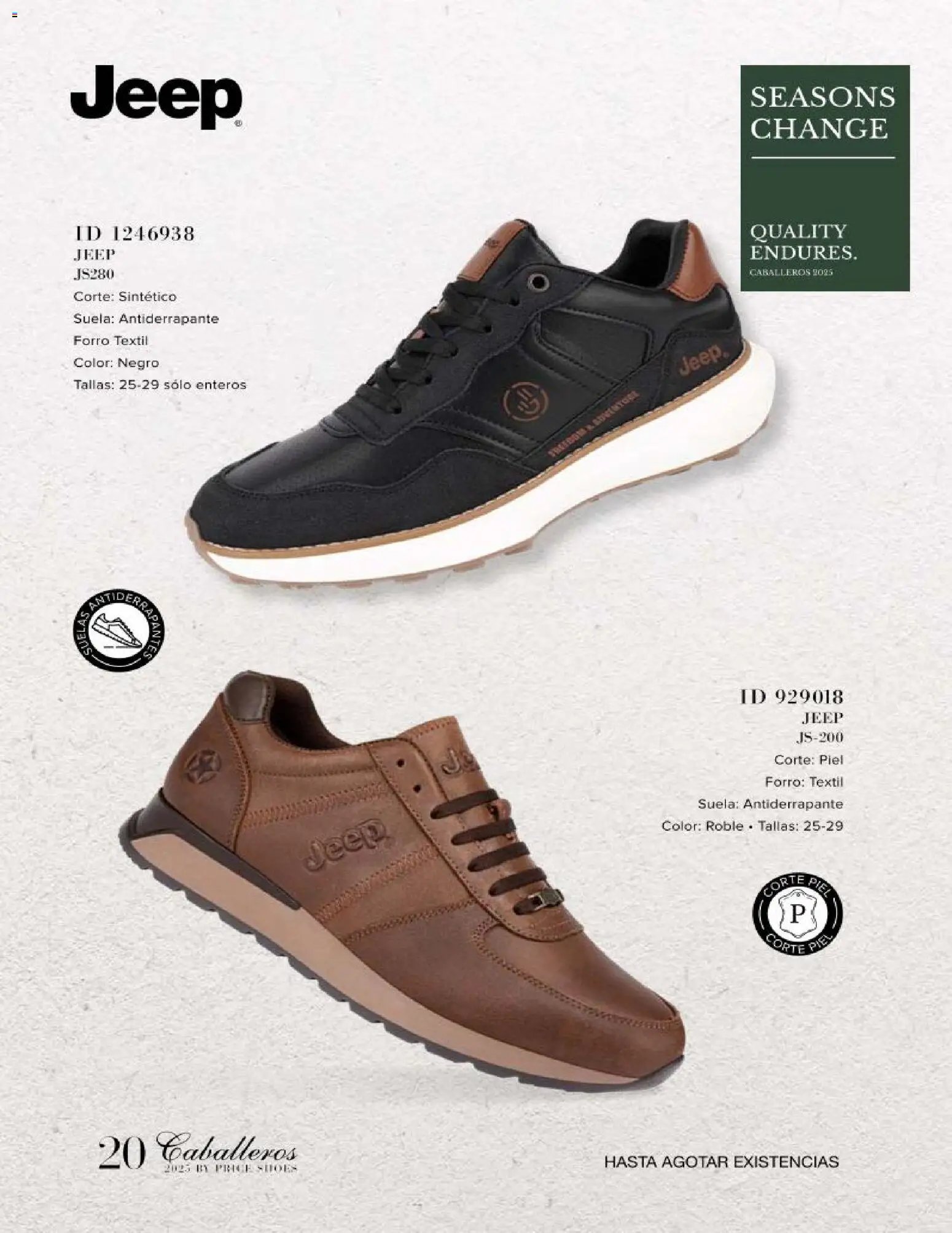 Price Shoes catálogo Caballeros