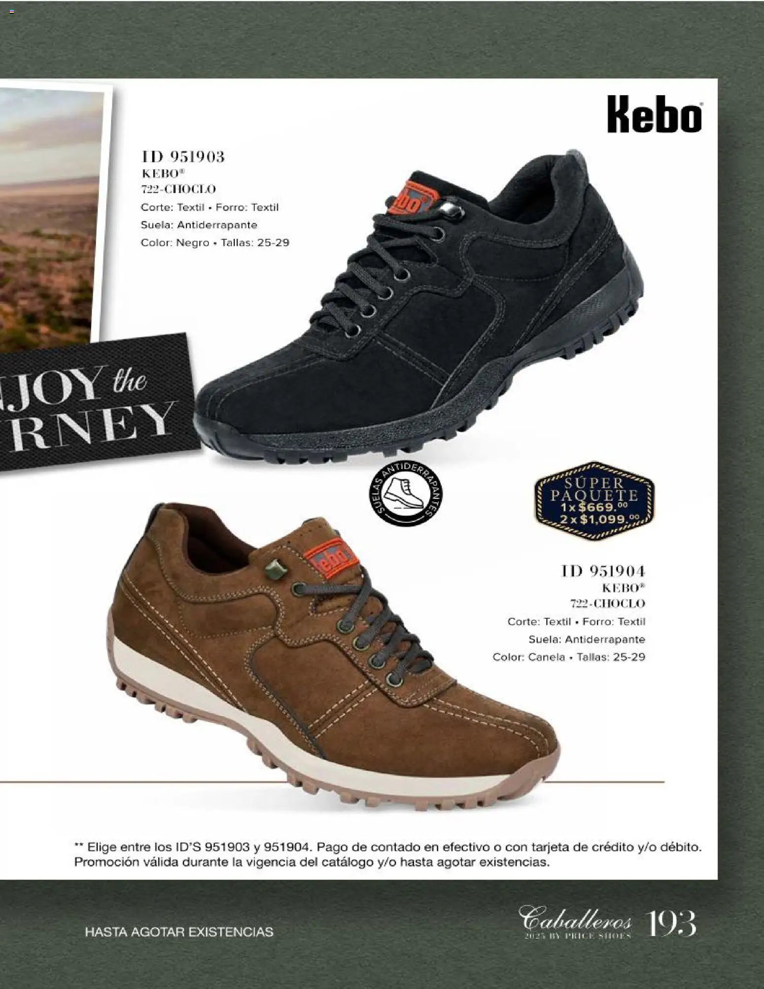 Price Shoes catálogo Caballeros
