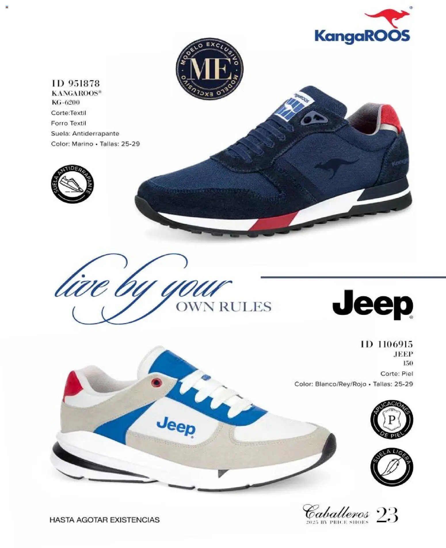 Price Shoes catálogo Caballeros