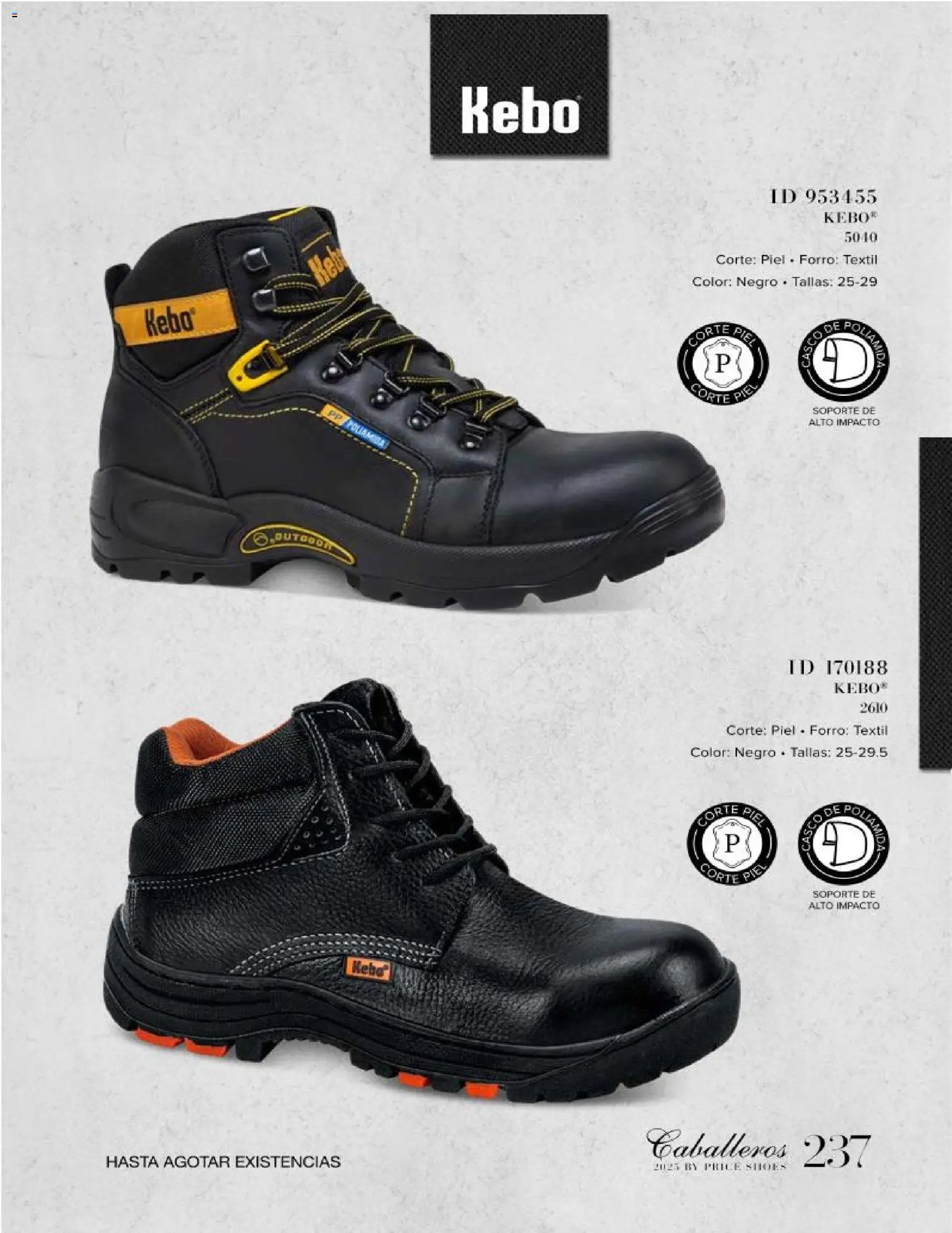 Price Shoes catálogo Caballeros