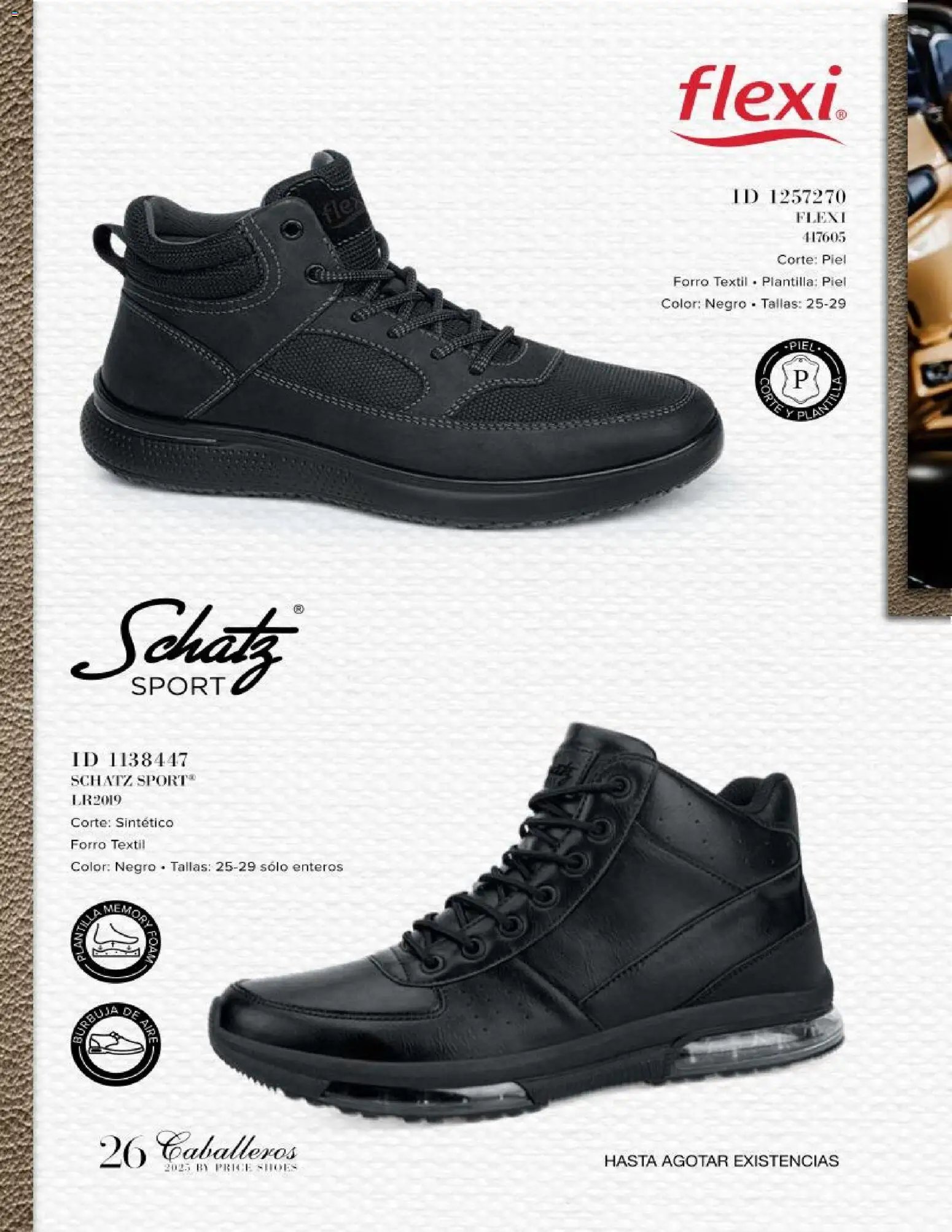Price Shoes catálogo Caballeros